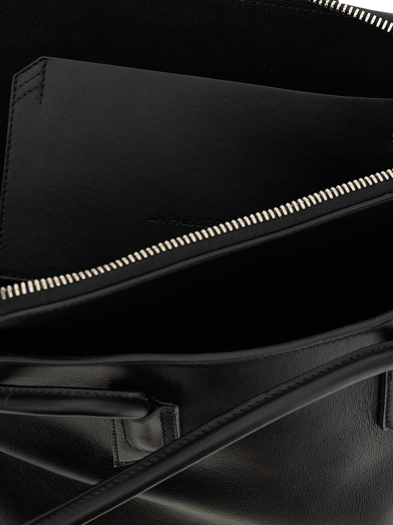 The Attico Black Calfskin Shoulder Bag