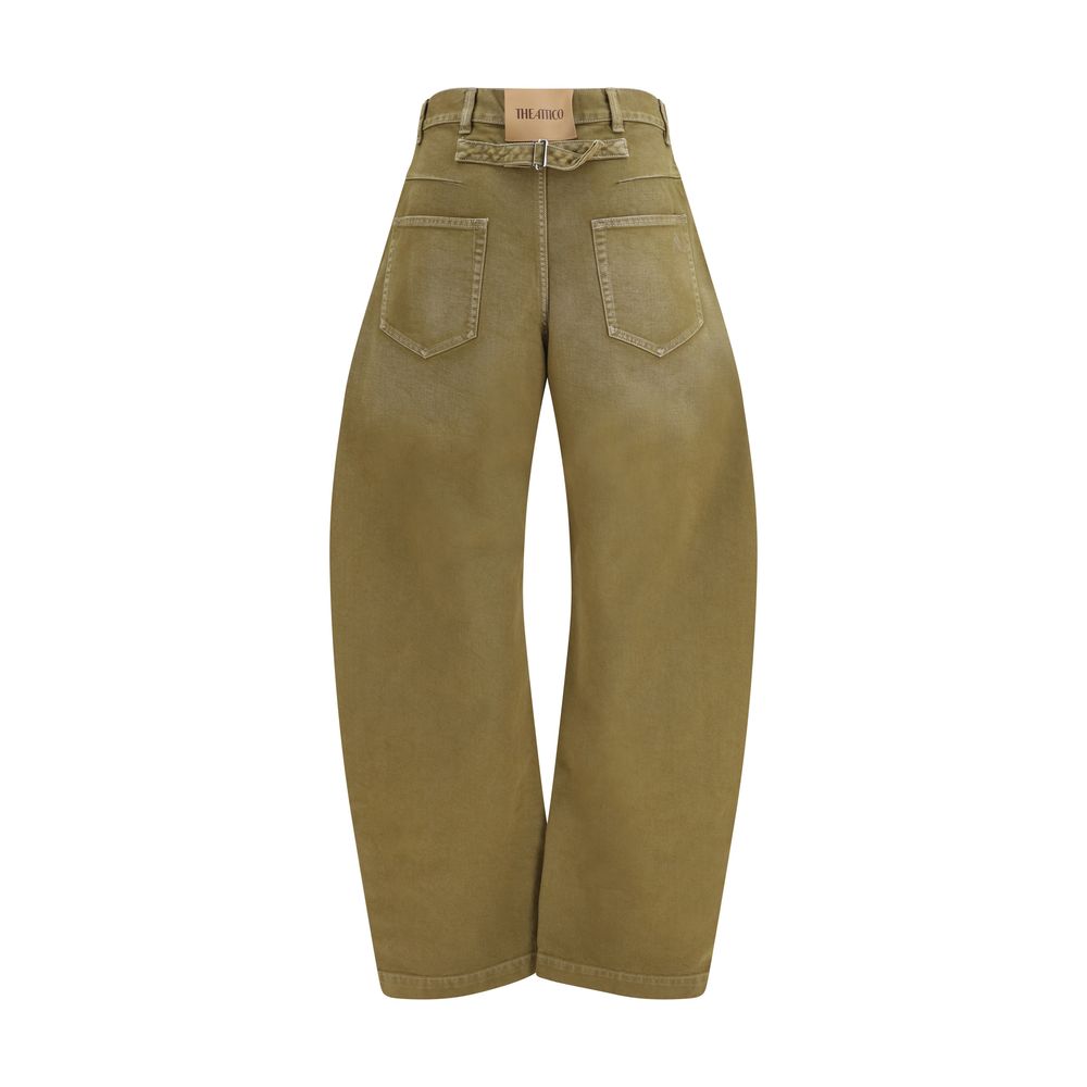 The Attico Brown Cotton Jeans Denim