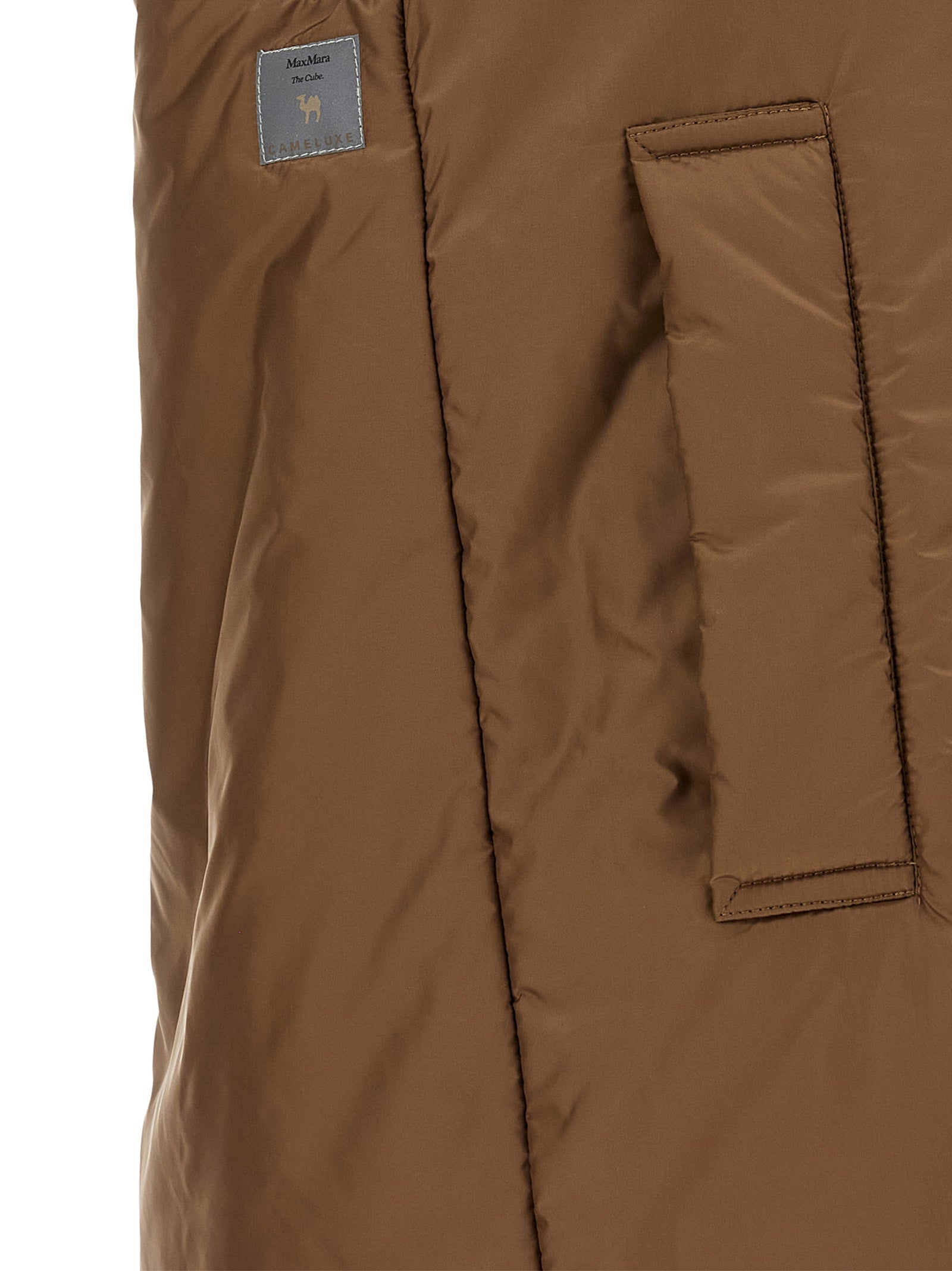 Max Mara Brown Polyester Sleeveless Jacket