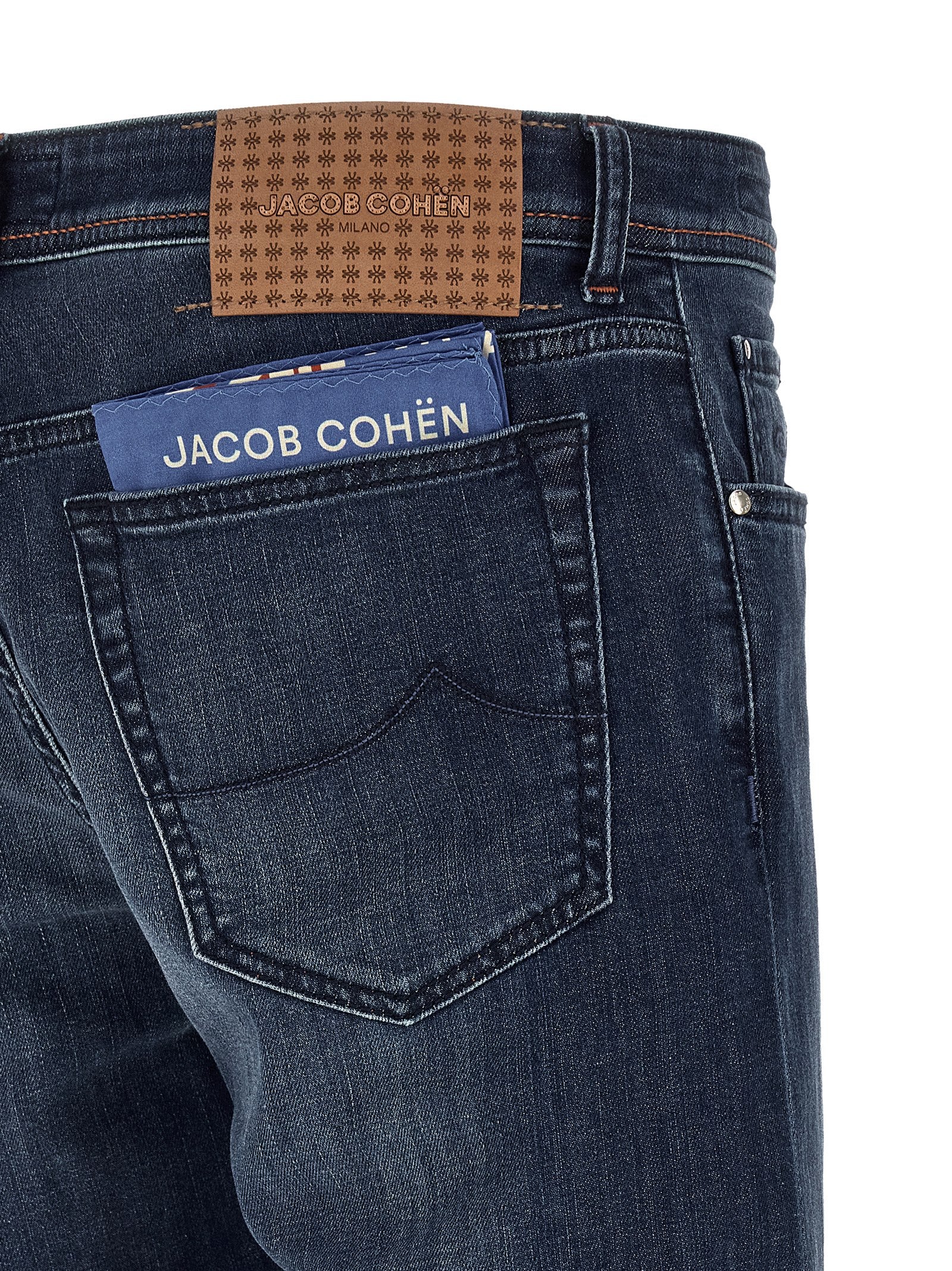 Jacob Cohen Blue Cotton Slim Fit Jeans