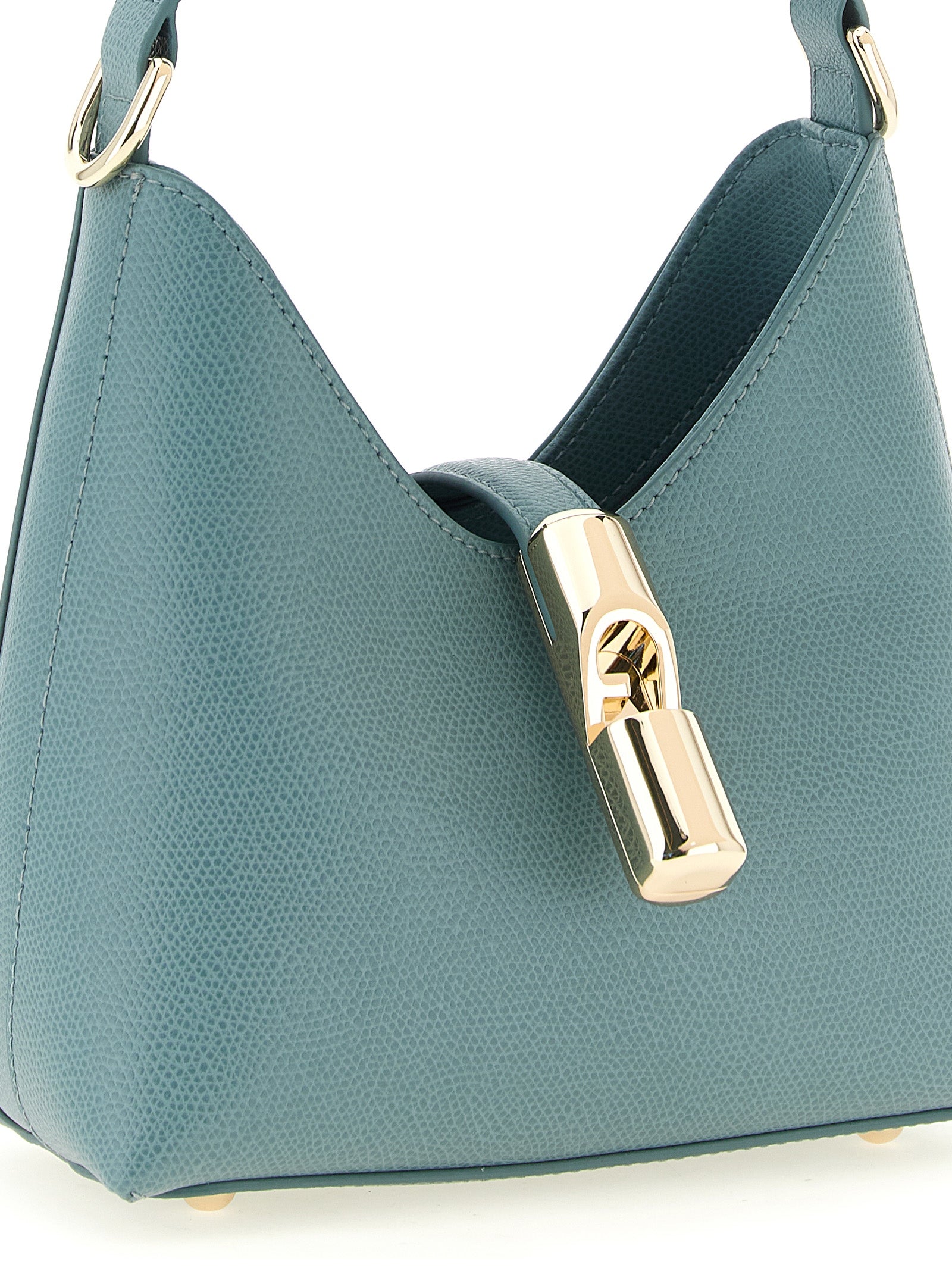 Furla Blue Calfskin Handbag