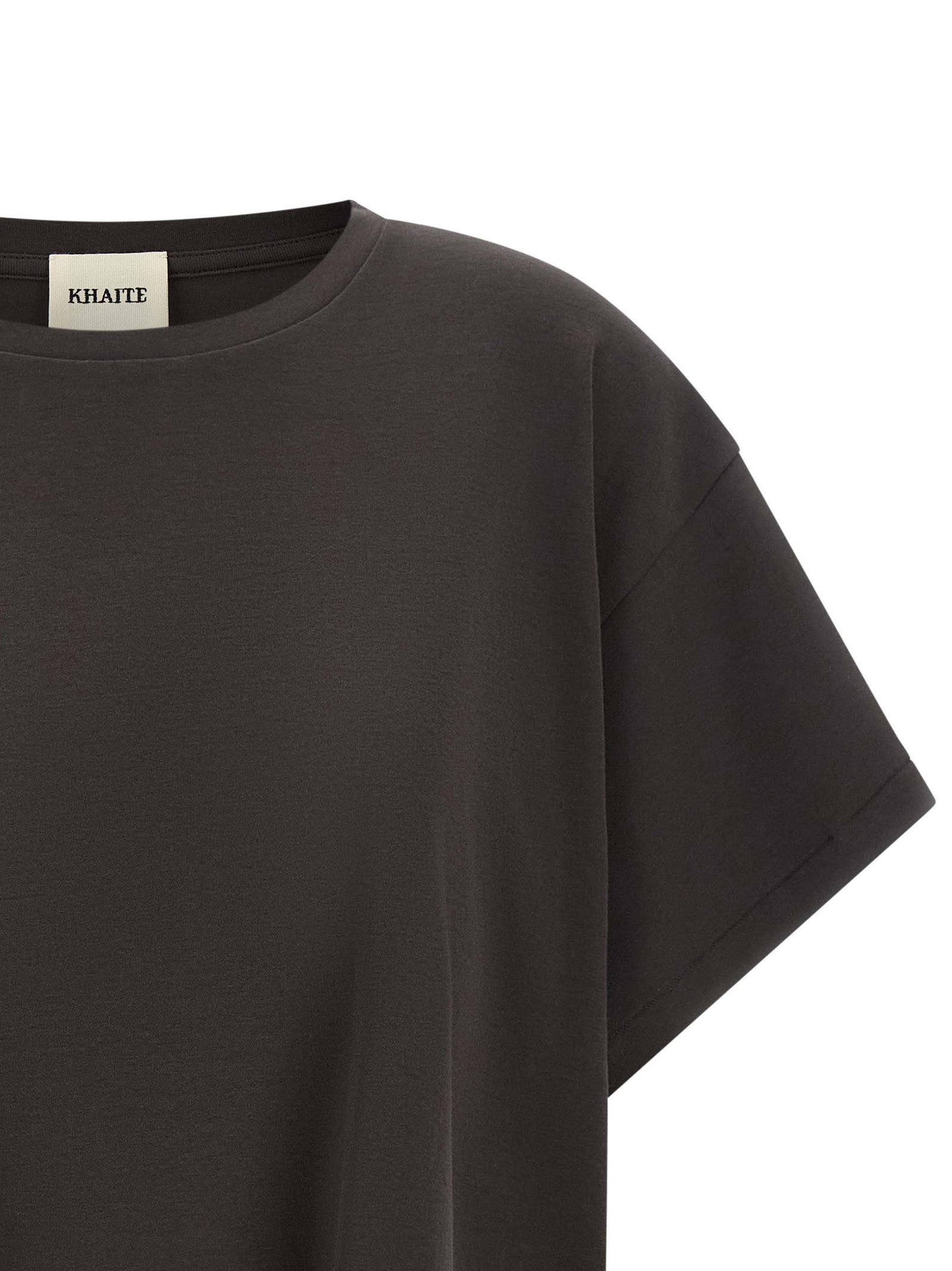 Khaite Gray Cotton T-Shirt