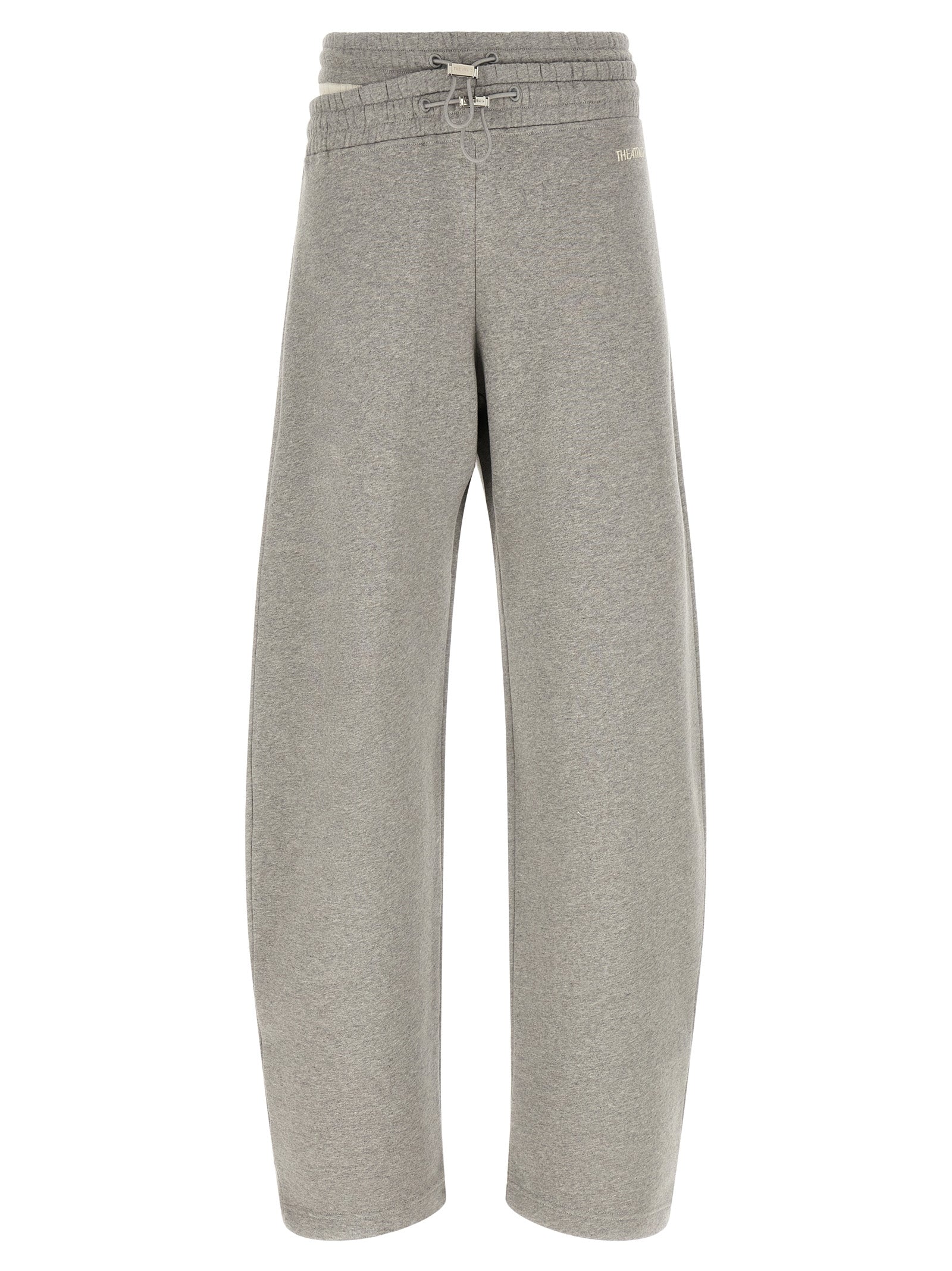 The Attico Gray Cotton Casual Pants