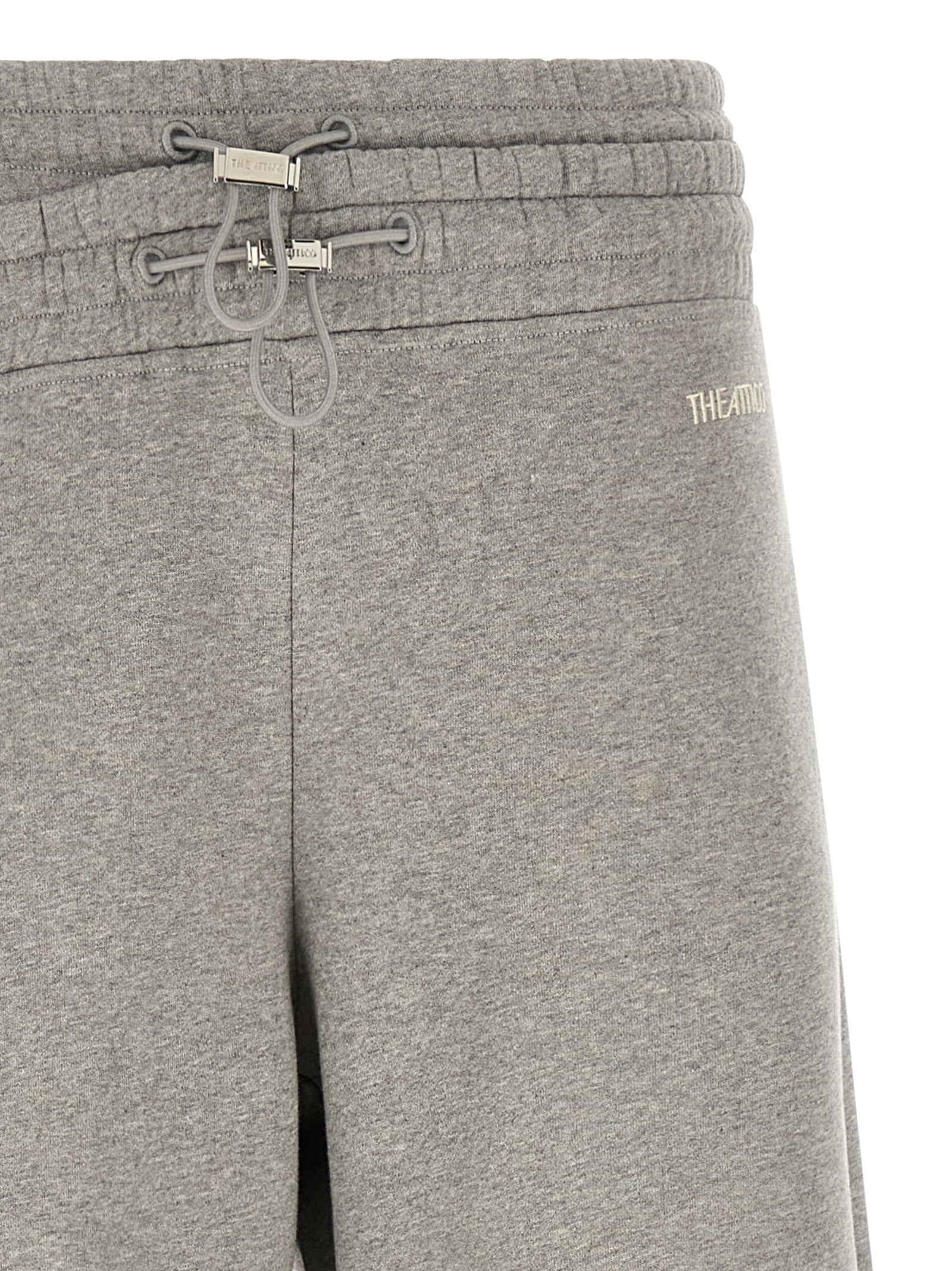 The Attico Gray Cotton Casual Pants