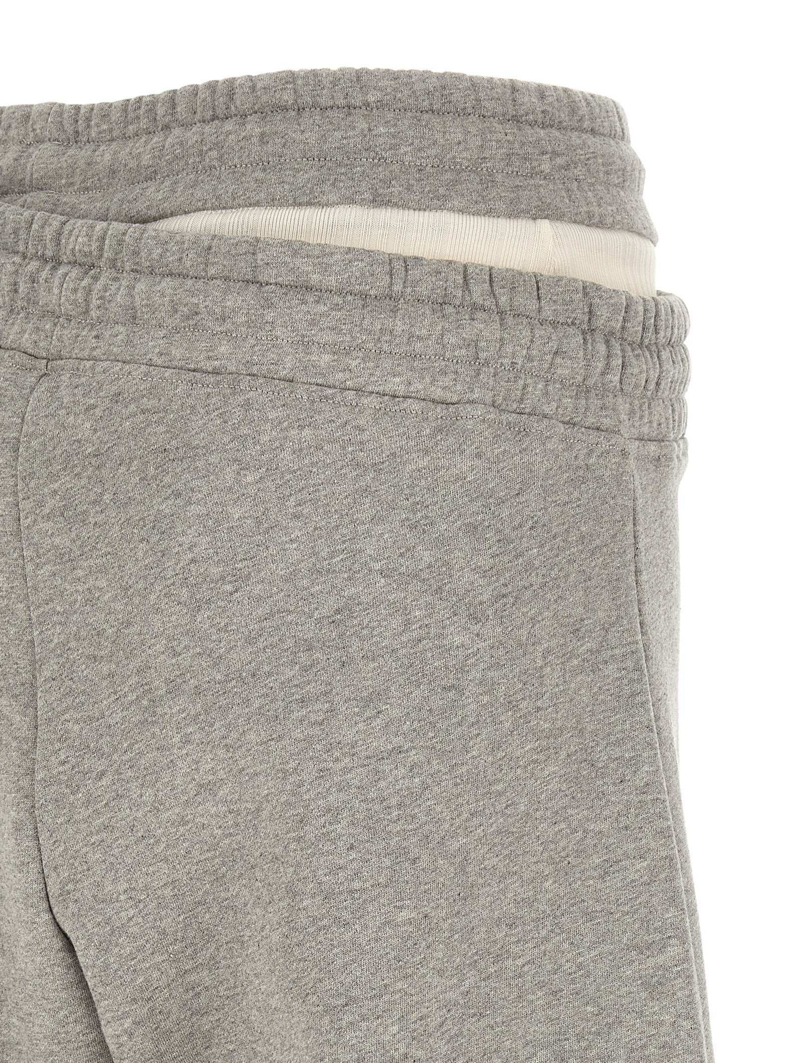 The Attico Gray Cotton Casual Pants