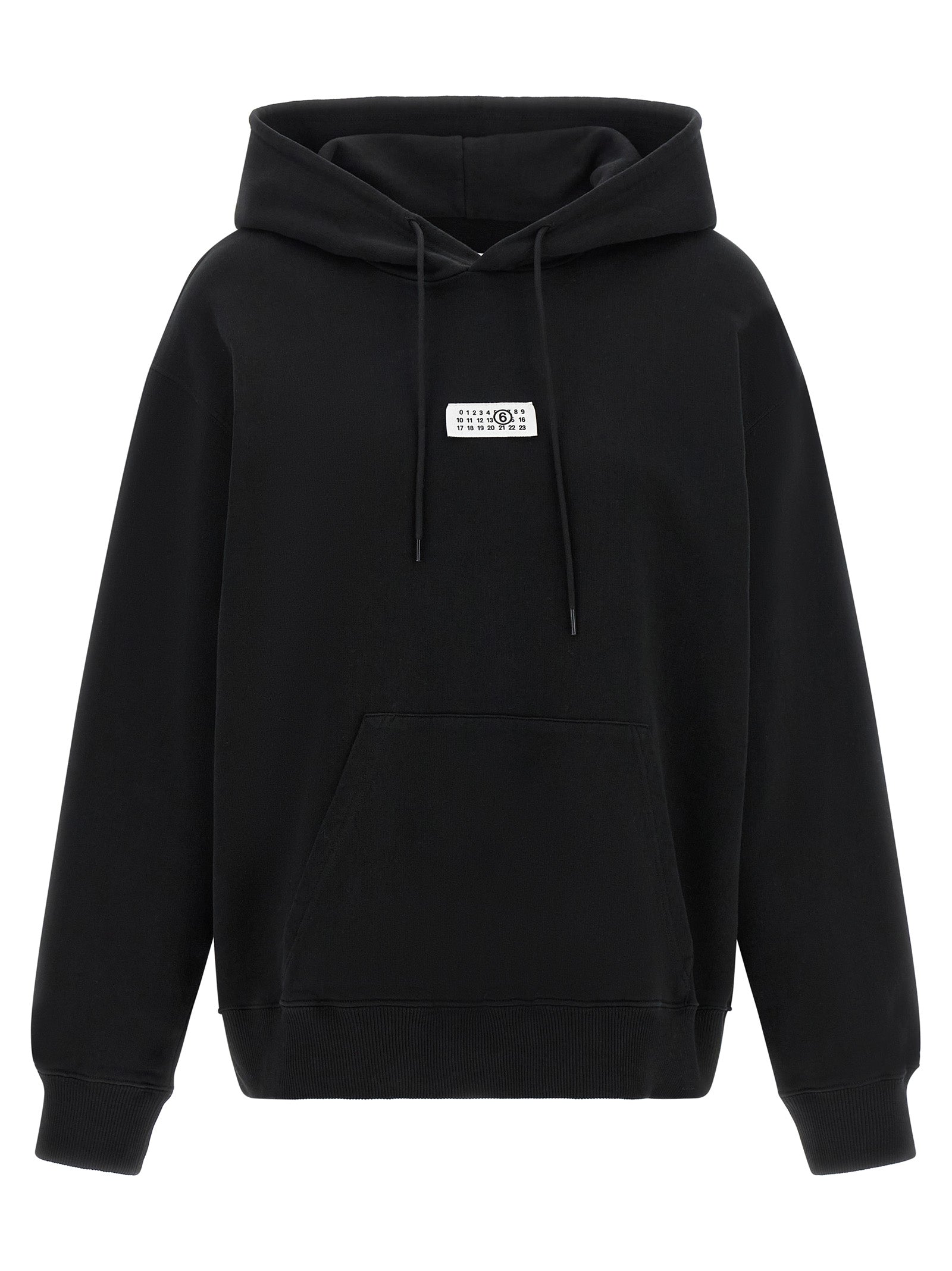MM6 Maison Margiela Black Cotton Sweatshirt