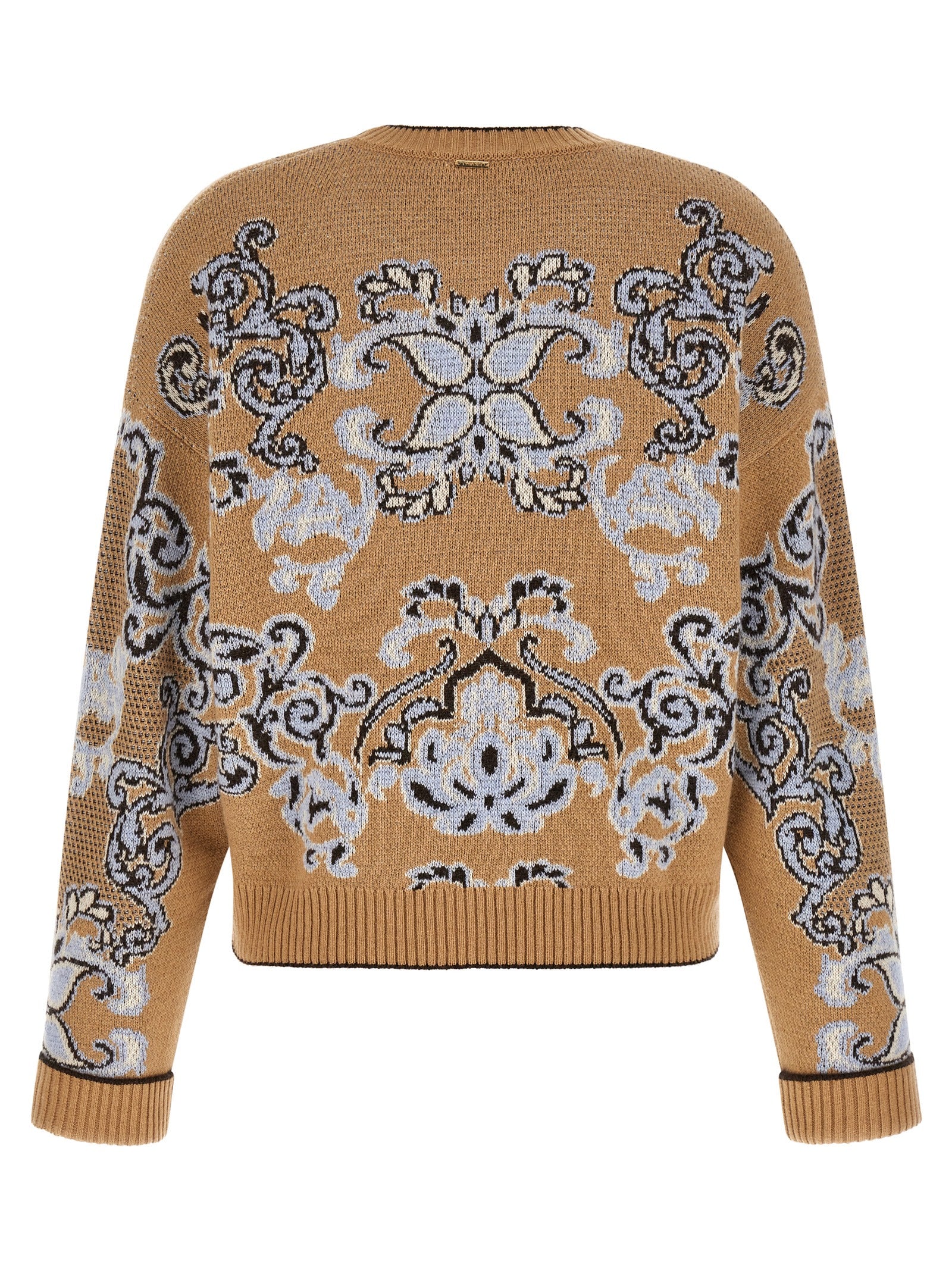 Twinset Brown Wool Cardigan