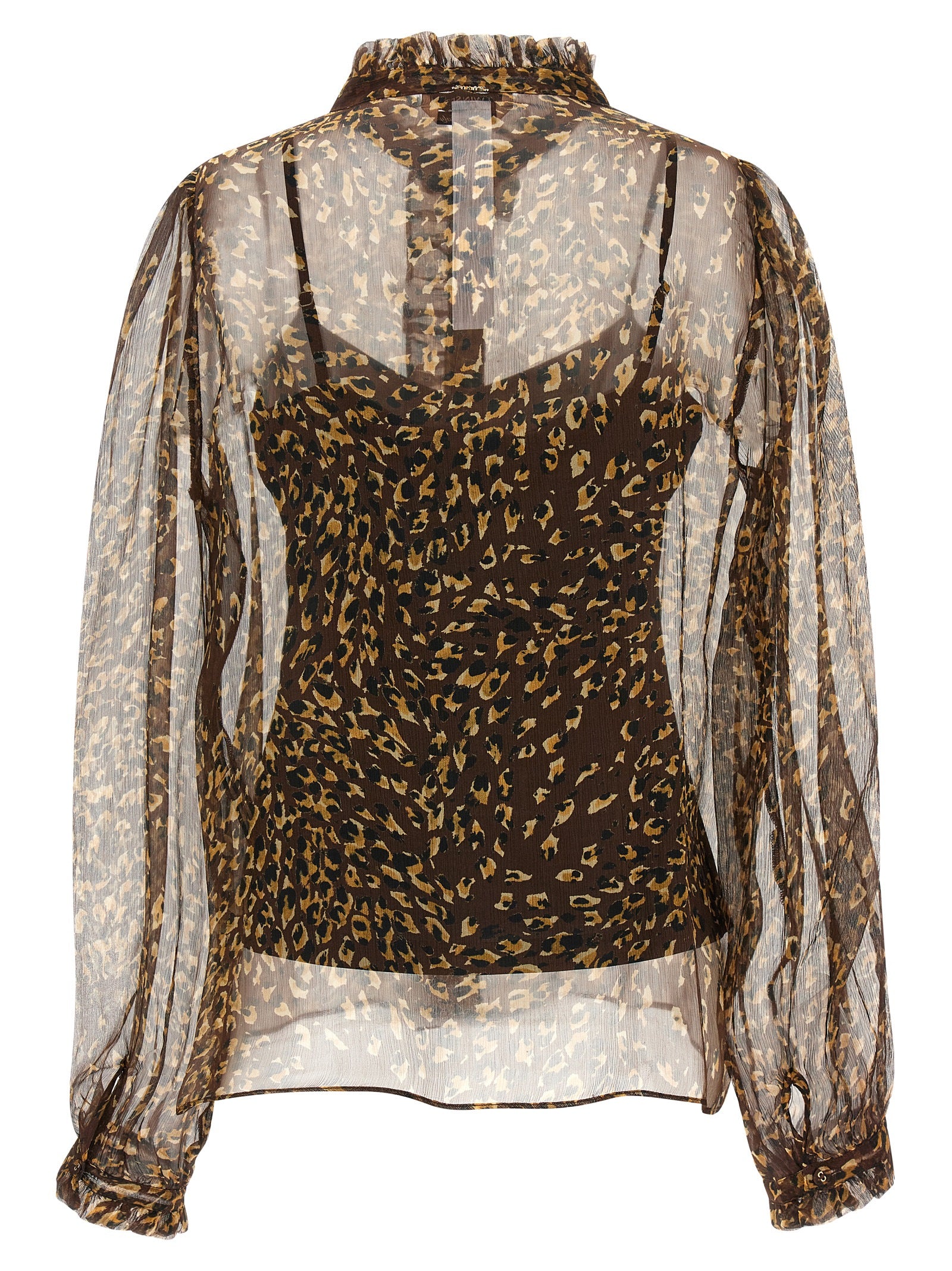 Twinset Brown Polyester Blouse