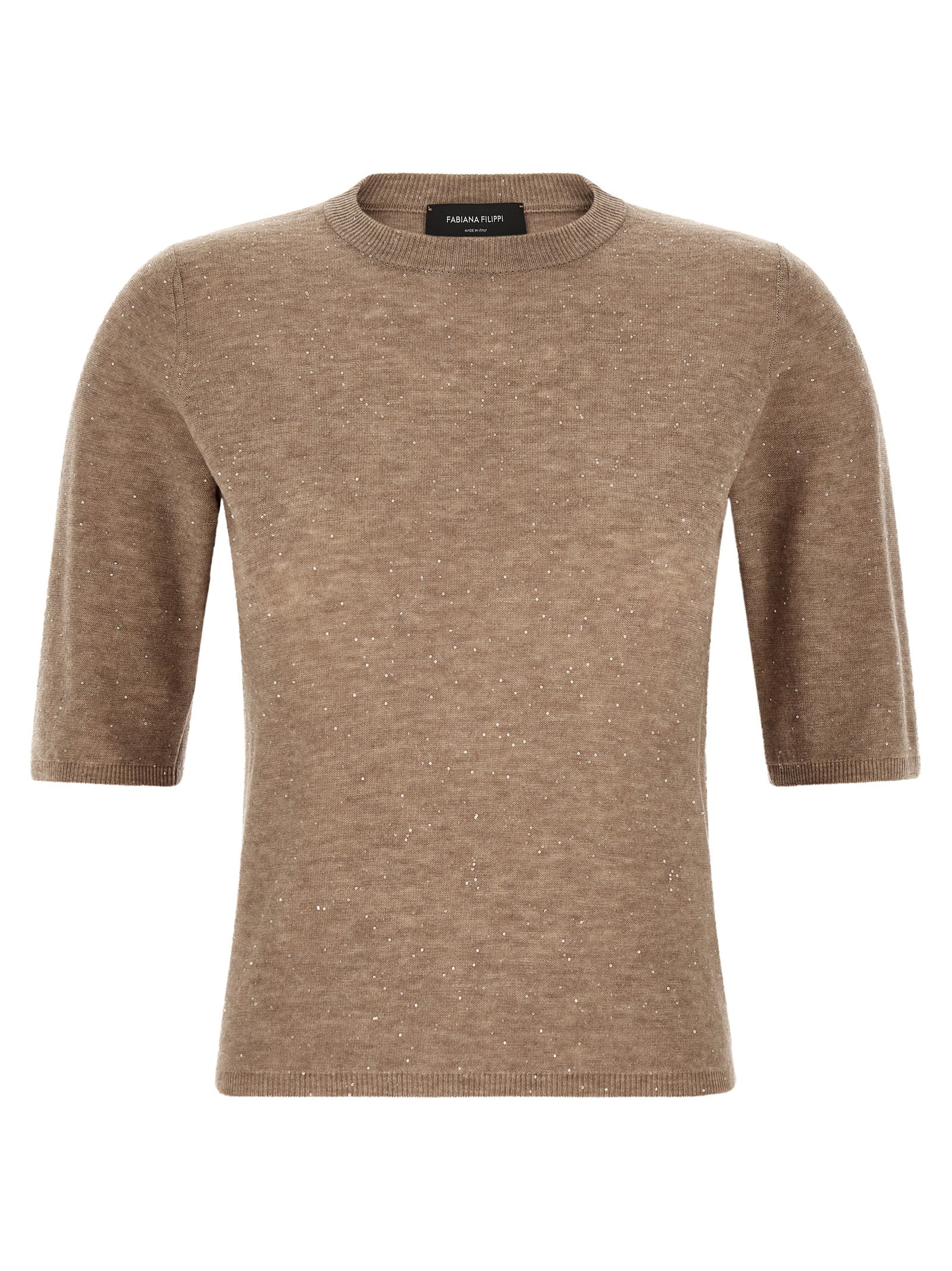 Fabiana Filippi Beige Wool T-Shirt