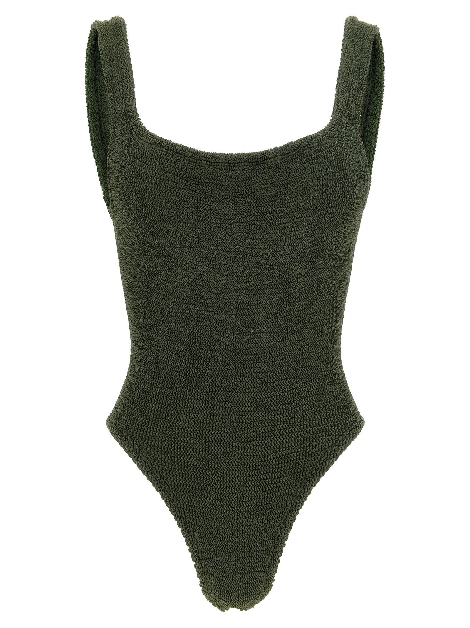 Hunza G Bicolor Polyamide One-Piece Swimsuit