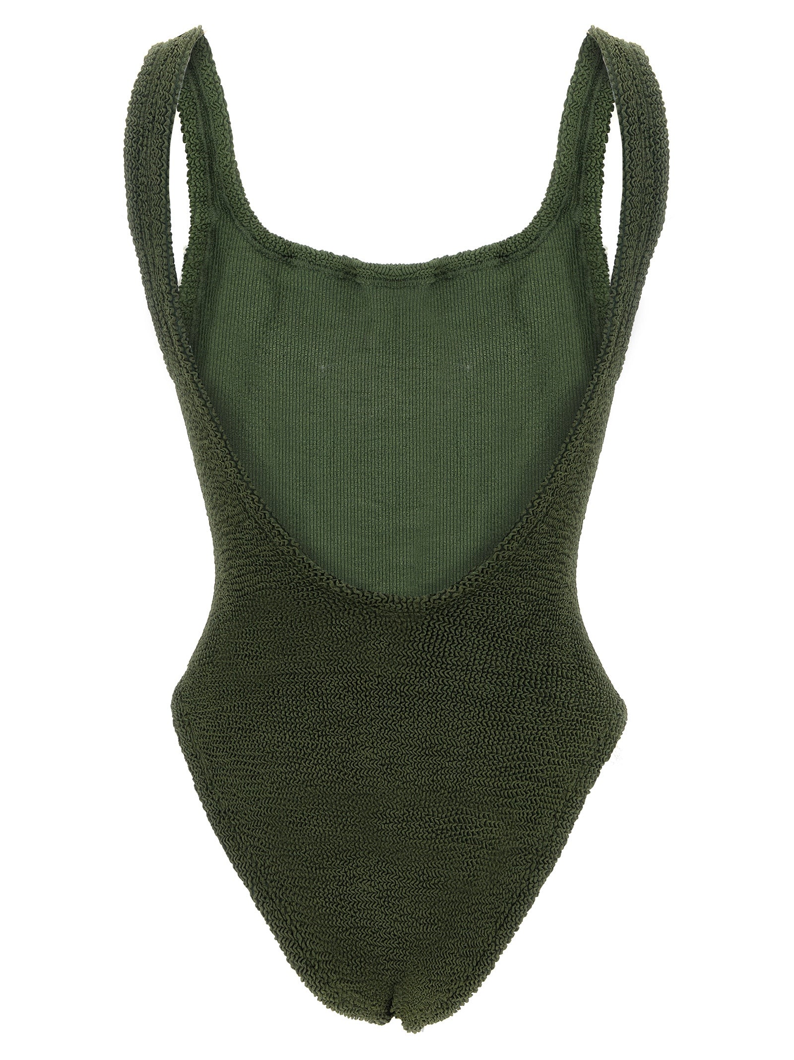 Hunza G Bicolor Polyamide One-Piece Swimsuit