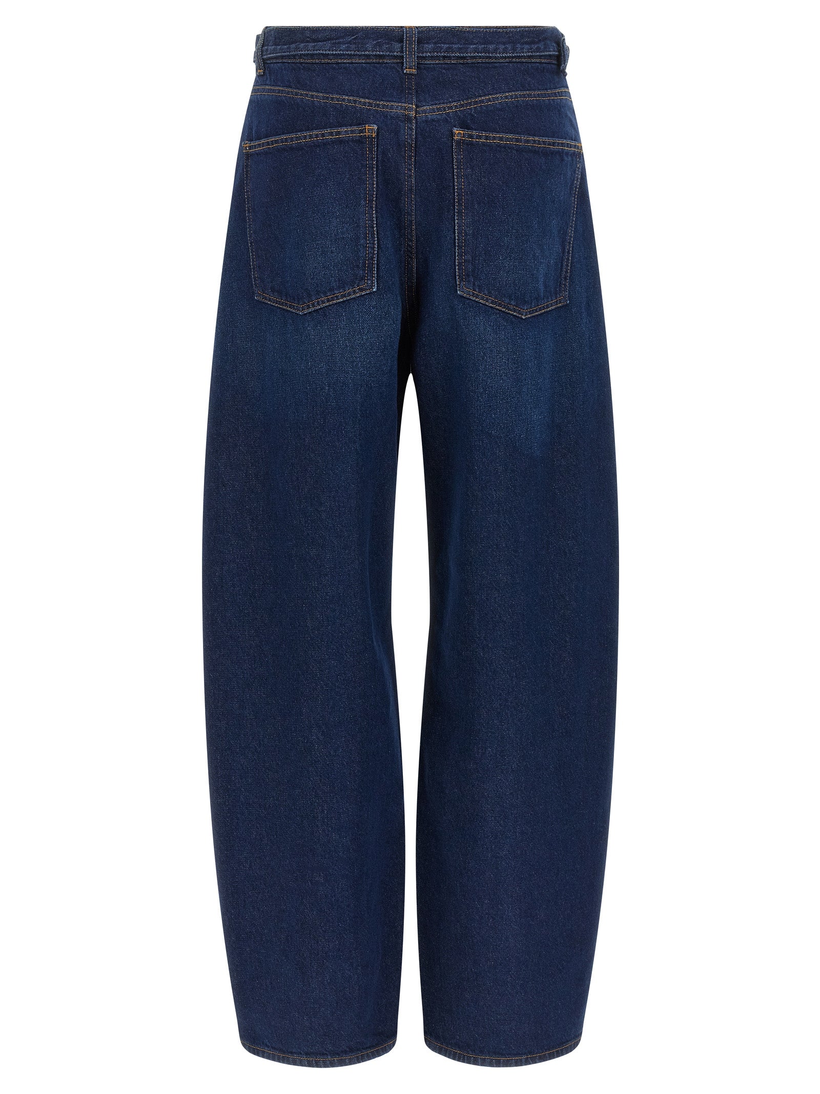 Twinset Blue Cotton High-Waisted Jean