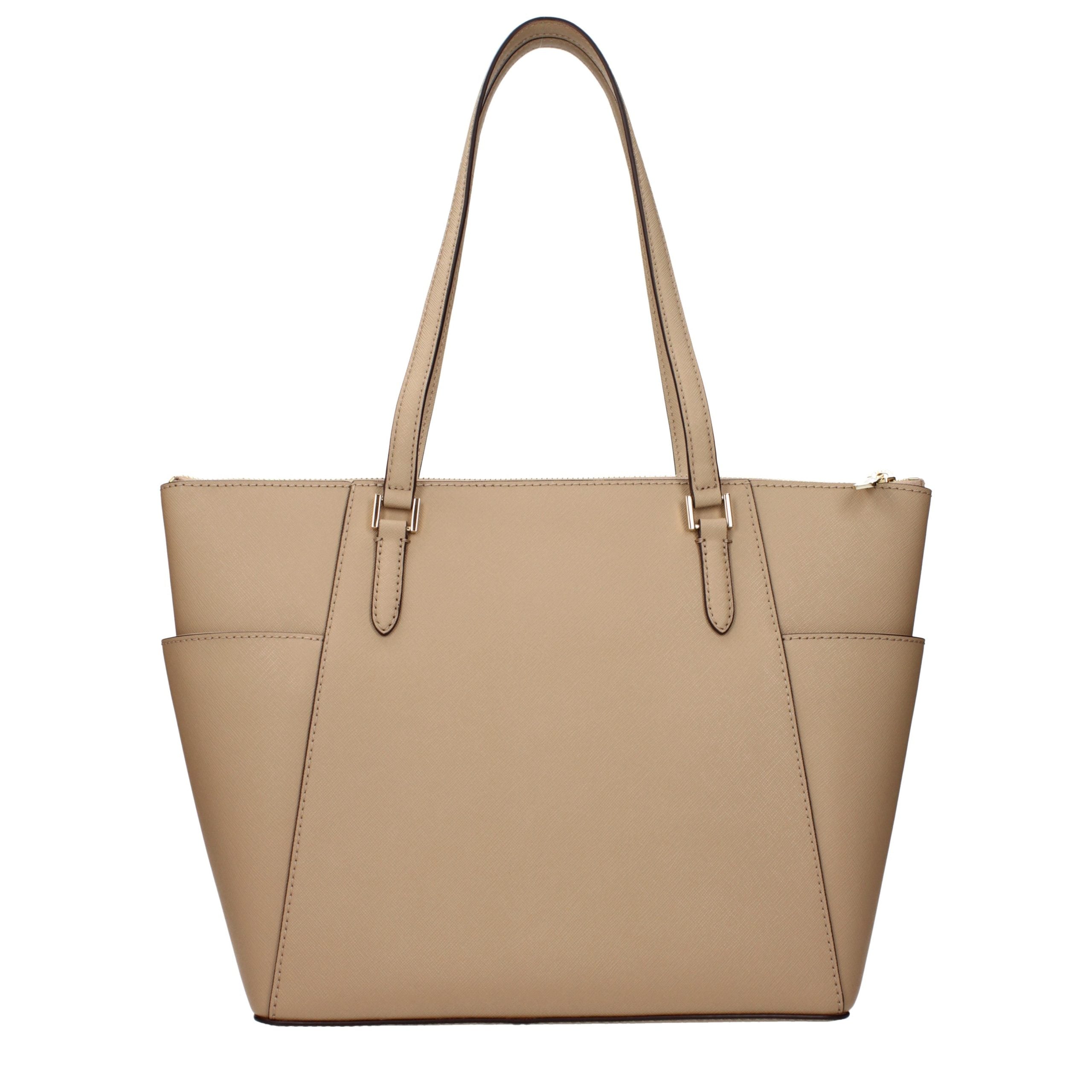 Michael Kors Beige Leather Shoulder Bag