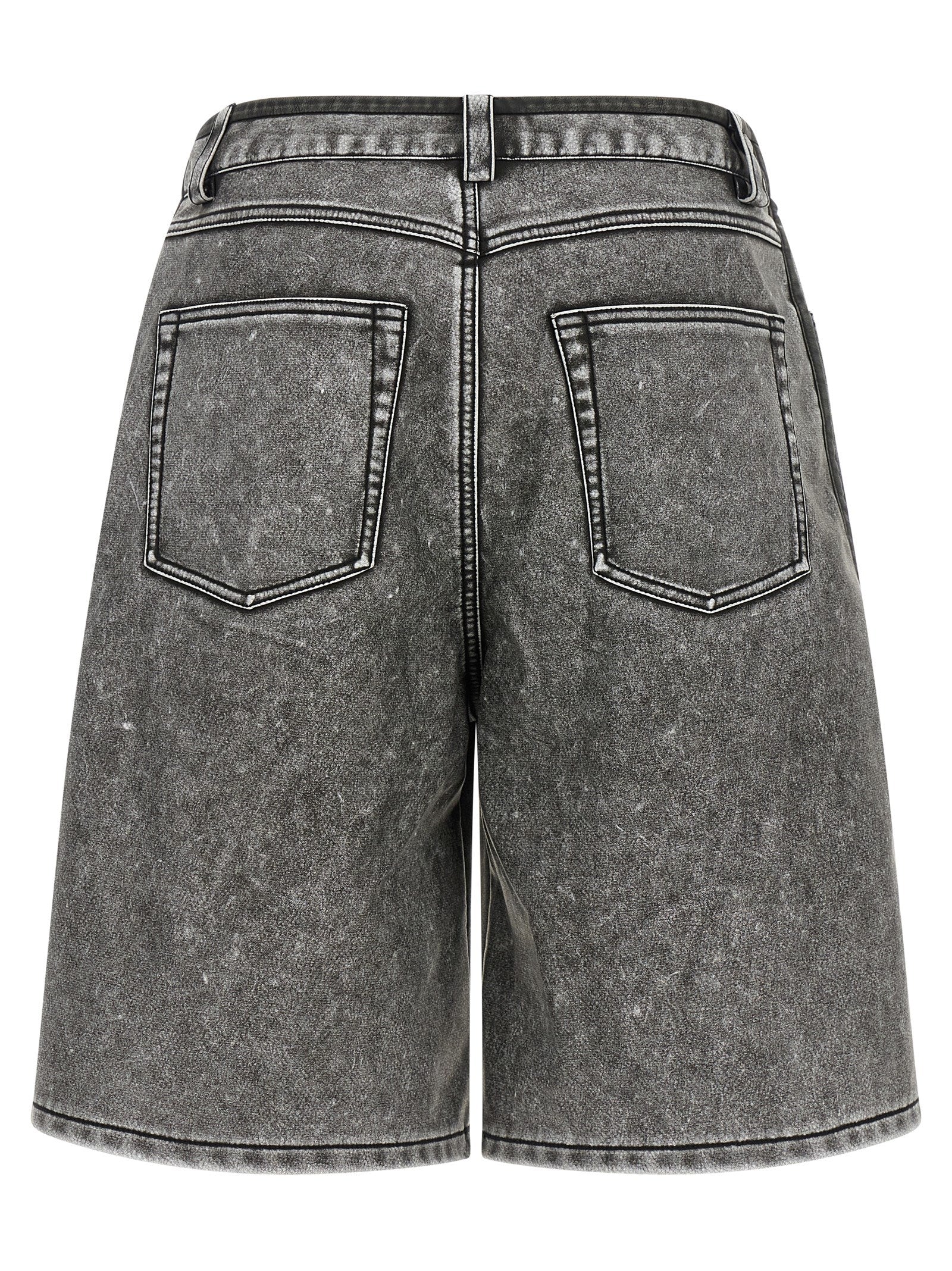 Diesel Gray Polyethylene Bermuda Shorts