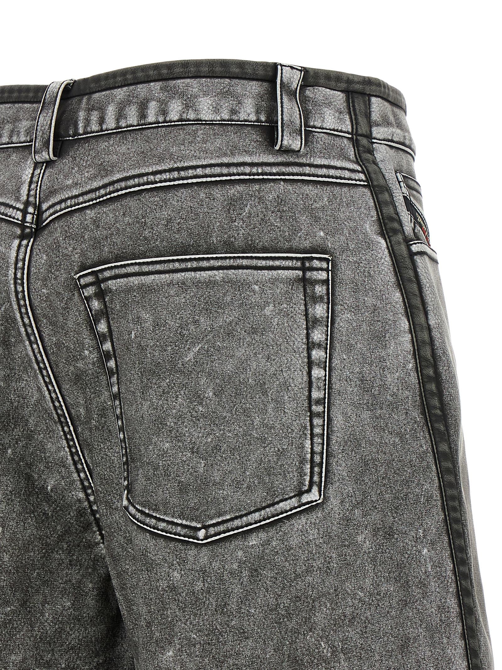 Diesel Gray Polyethylene Bermuda Shorts