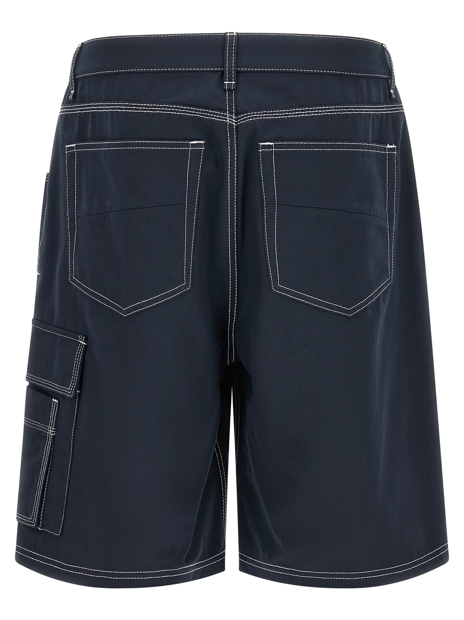 Fendi Blue Cotton Bermuda Shorts
