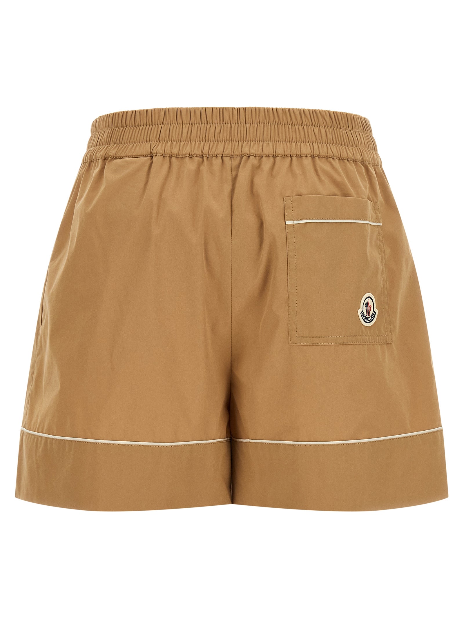 Moncler Beige Nylon Bermuda Shorts