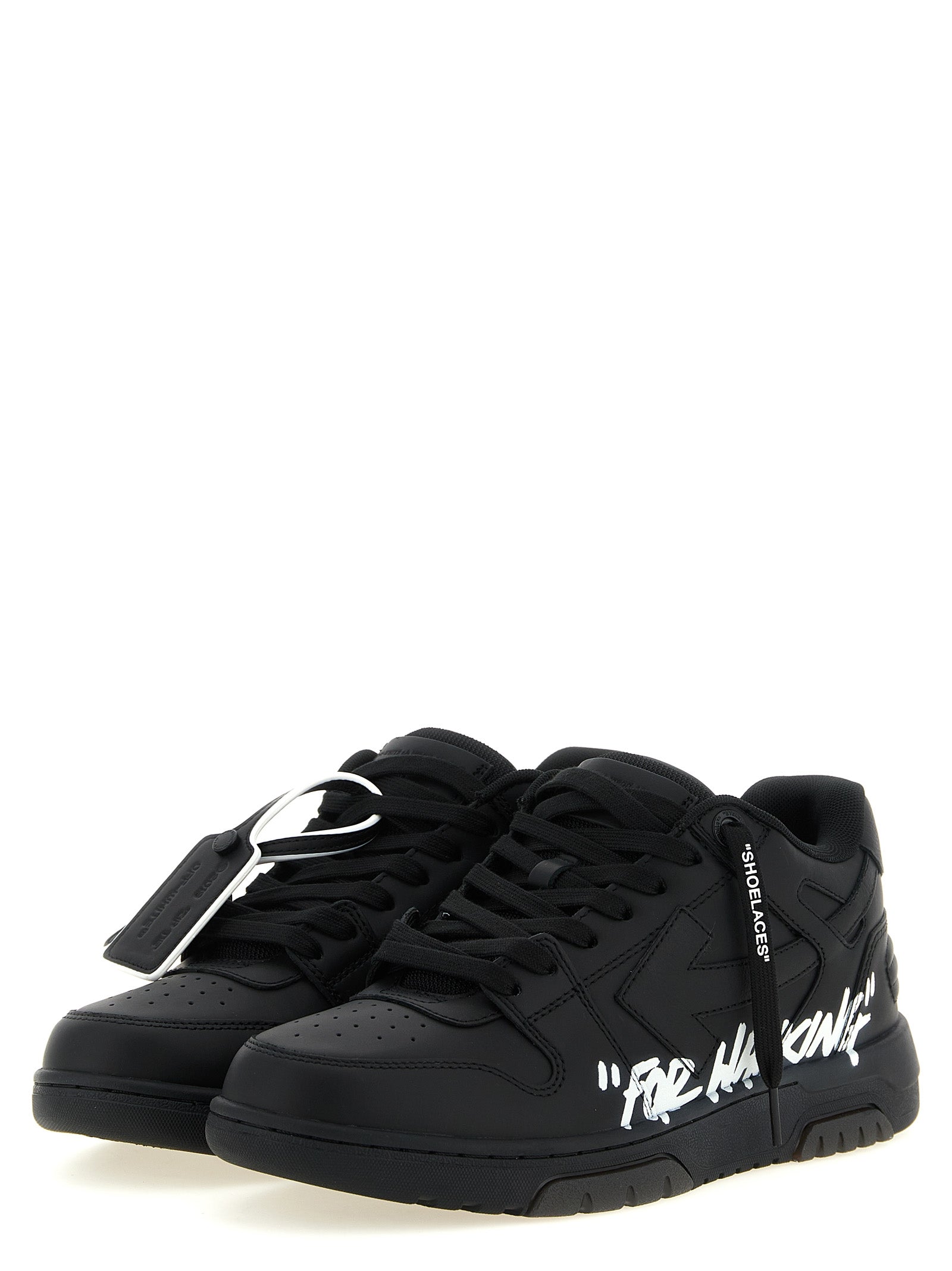 Off-White Bicolor Calfskin Low Top Sneakers