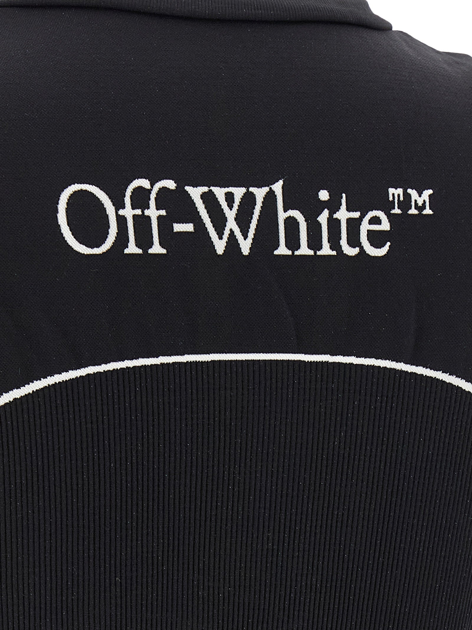 Off-White Black Polyamide Sport Bra