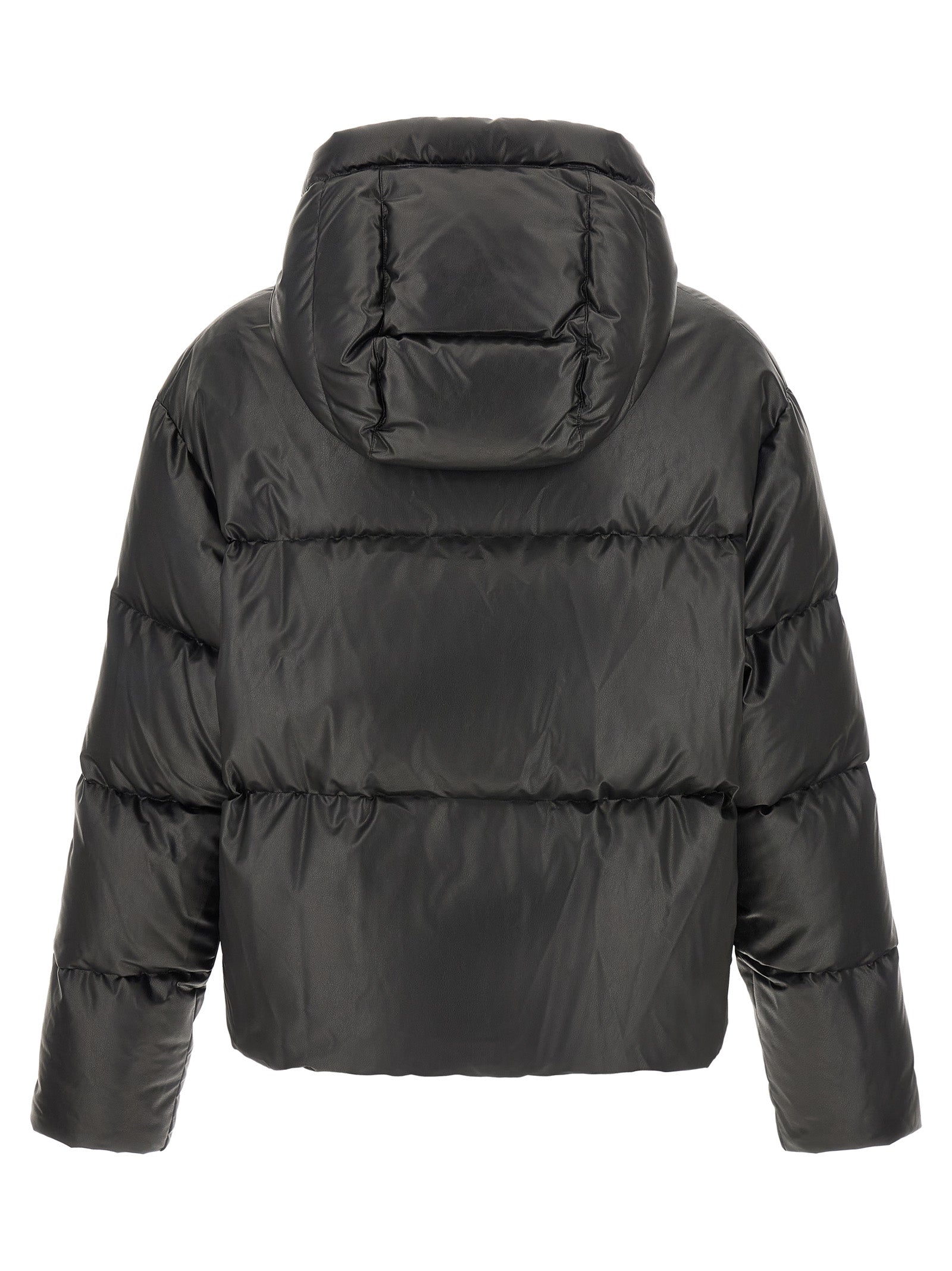 MM6 Maison Margiela Black Polyester Full-Length Jacket