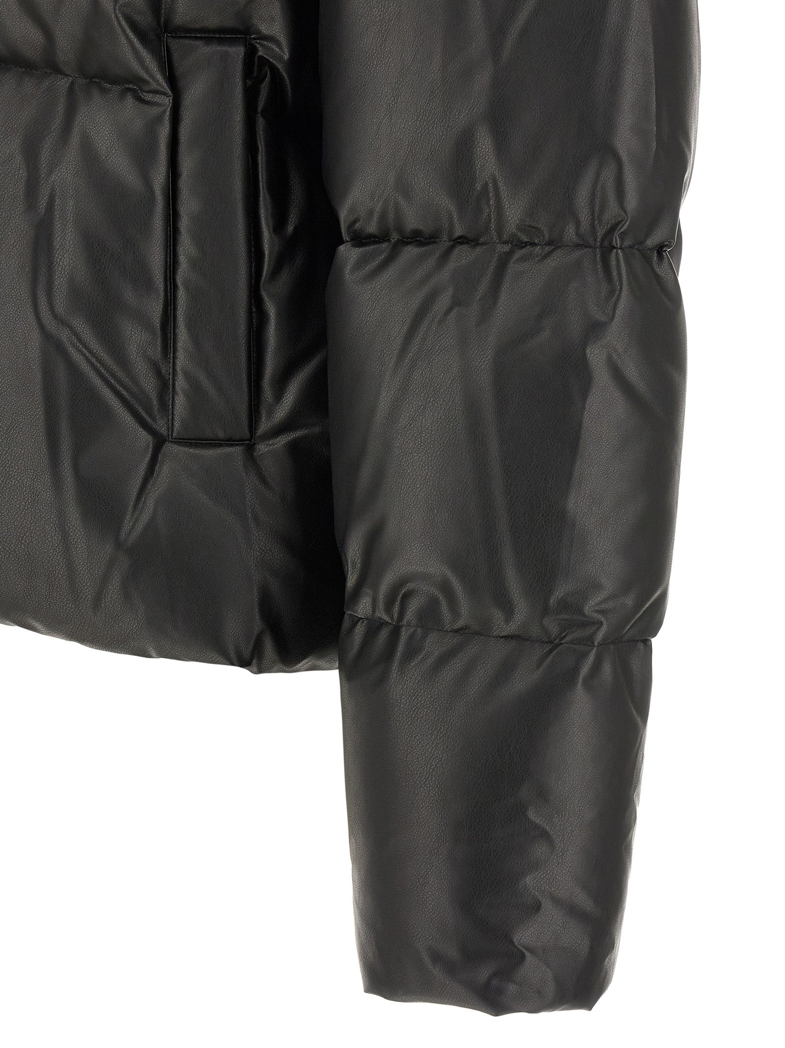 MM6 Maison Margiela Black Polyester Full-Length Jacket