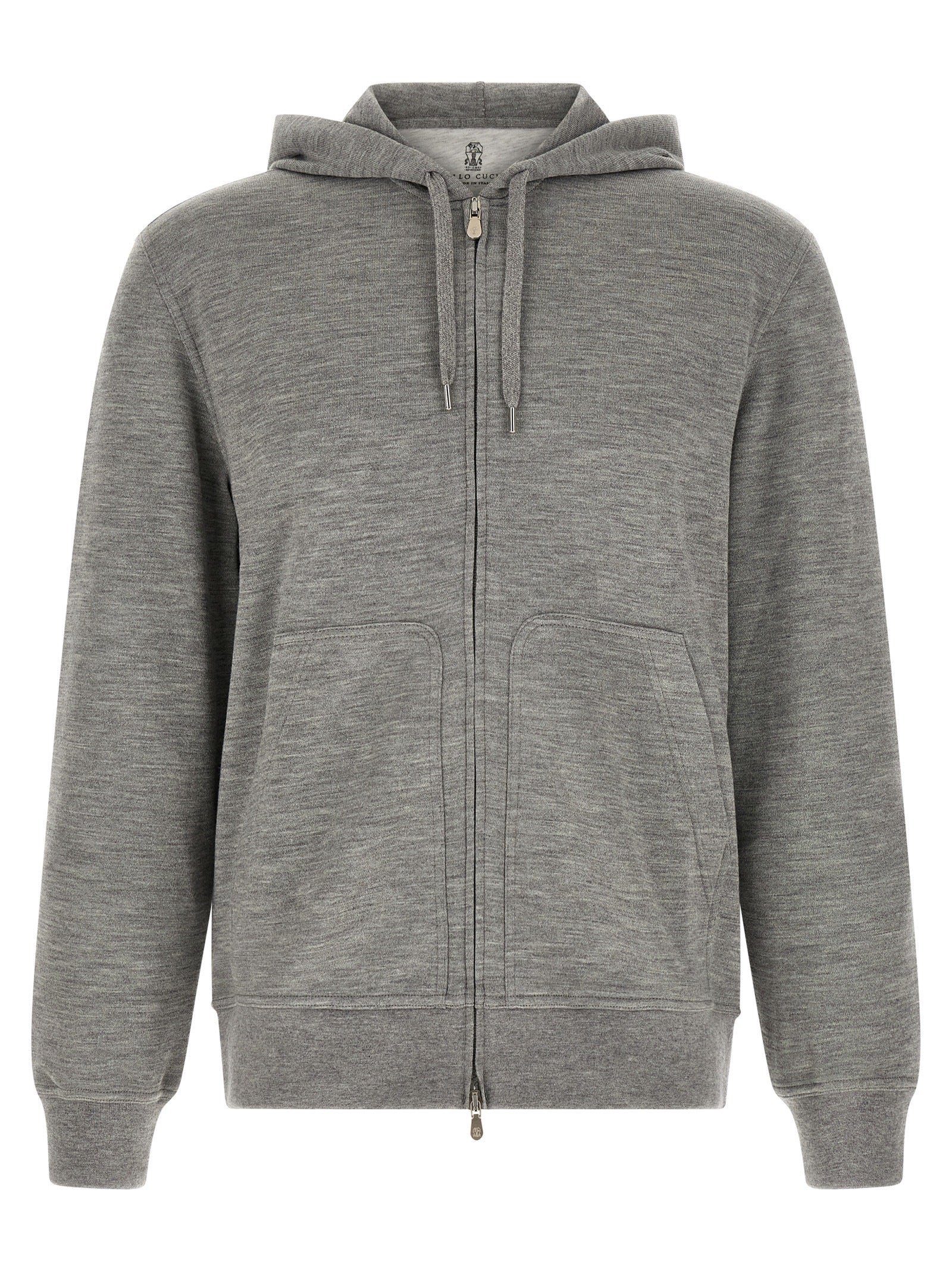 Brunello Cucinelli Gray Cashmere Sweatshirt
