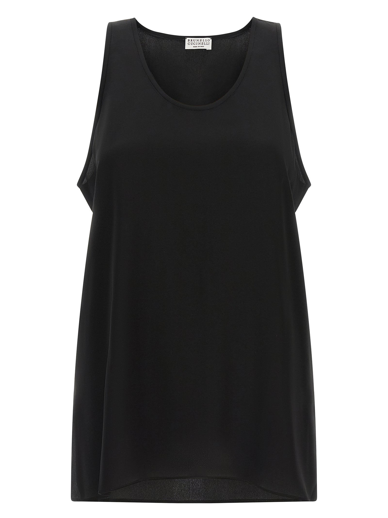 Brunello Cucinelli Black Silk Shirt
