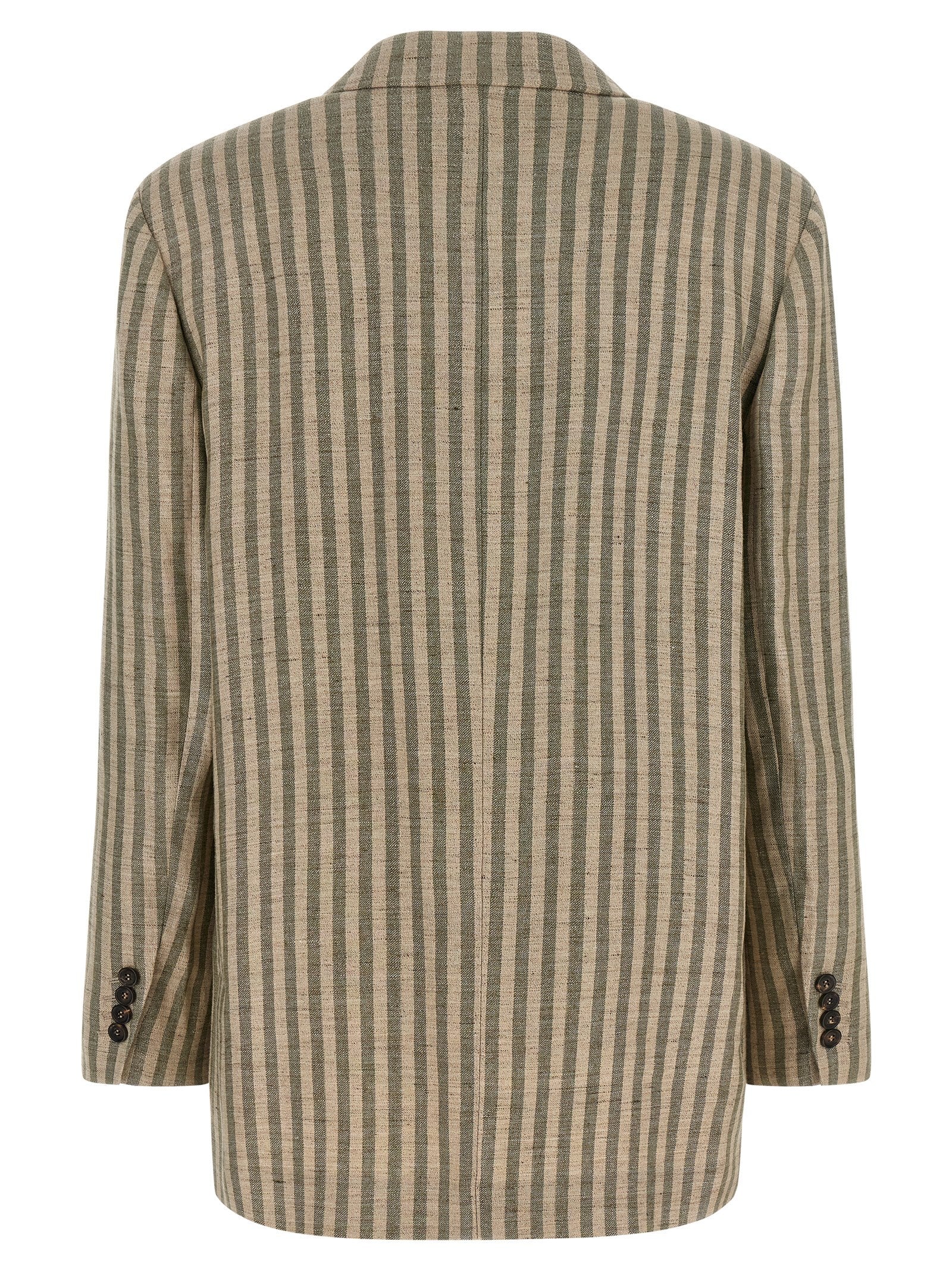 Brunello Cucinelli Bicolor Linen Blazer