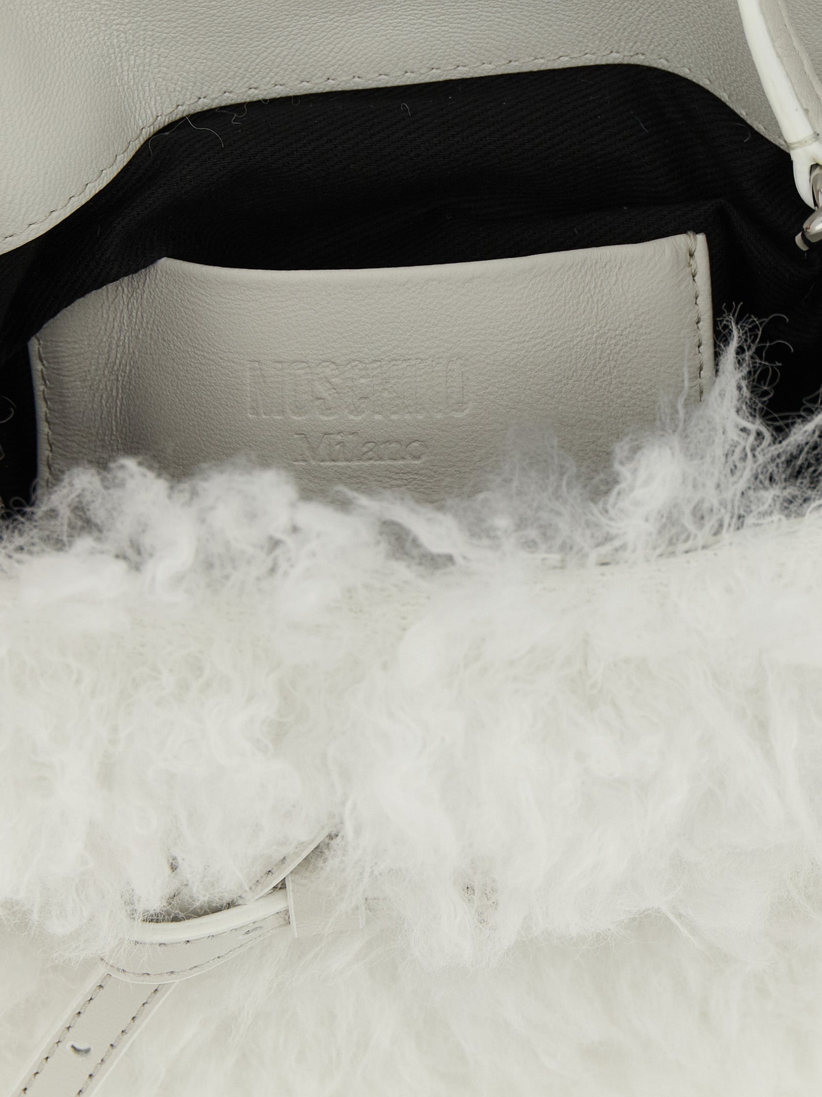 Moschino White Leather Handbag