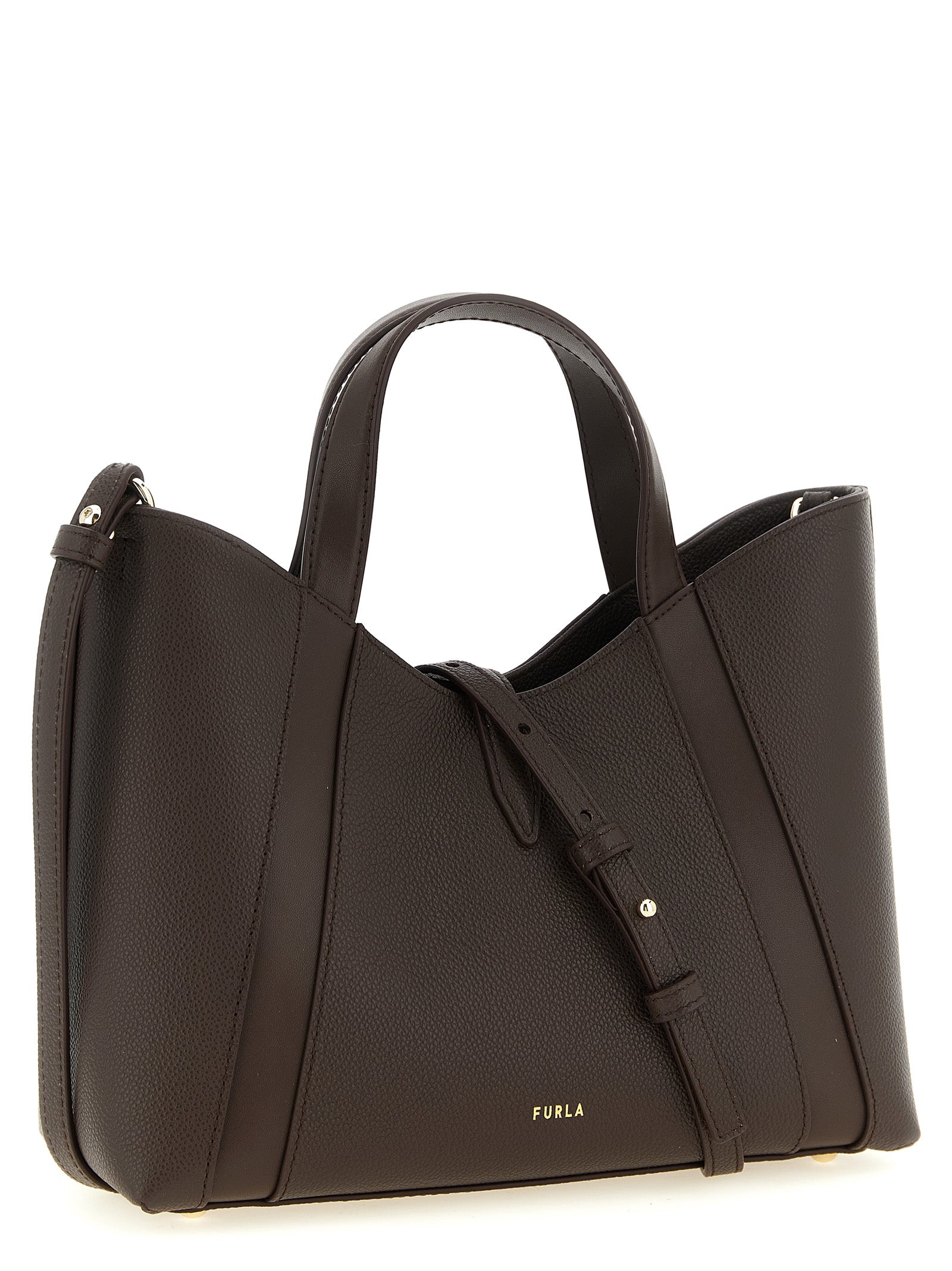 Furla Brown Calfskin Tote Bag