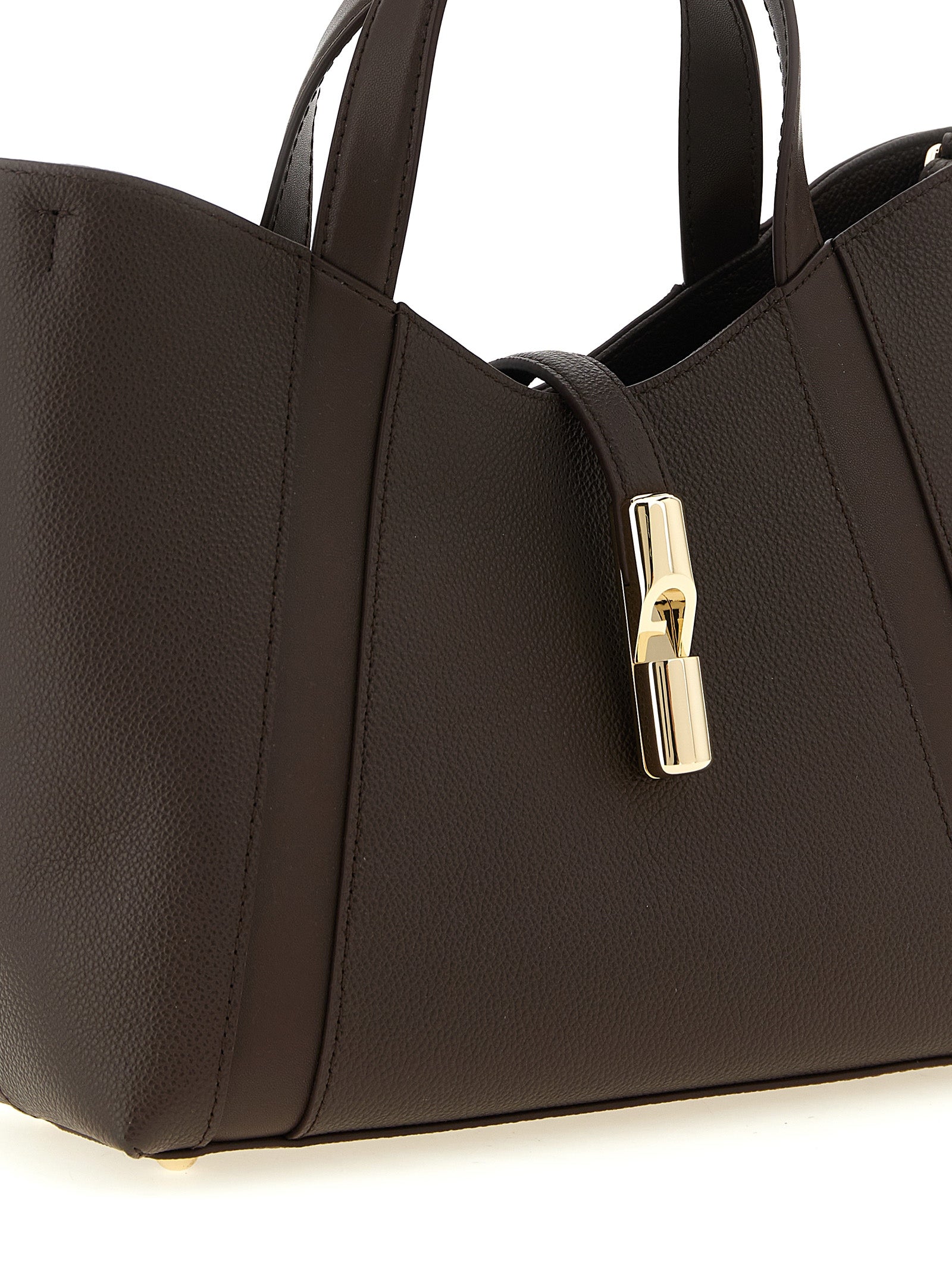 Furla Brown Calfskin Tote Bag