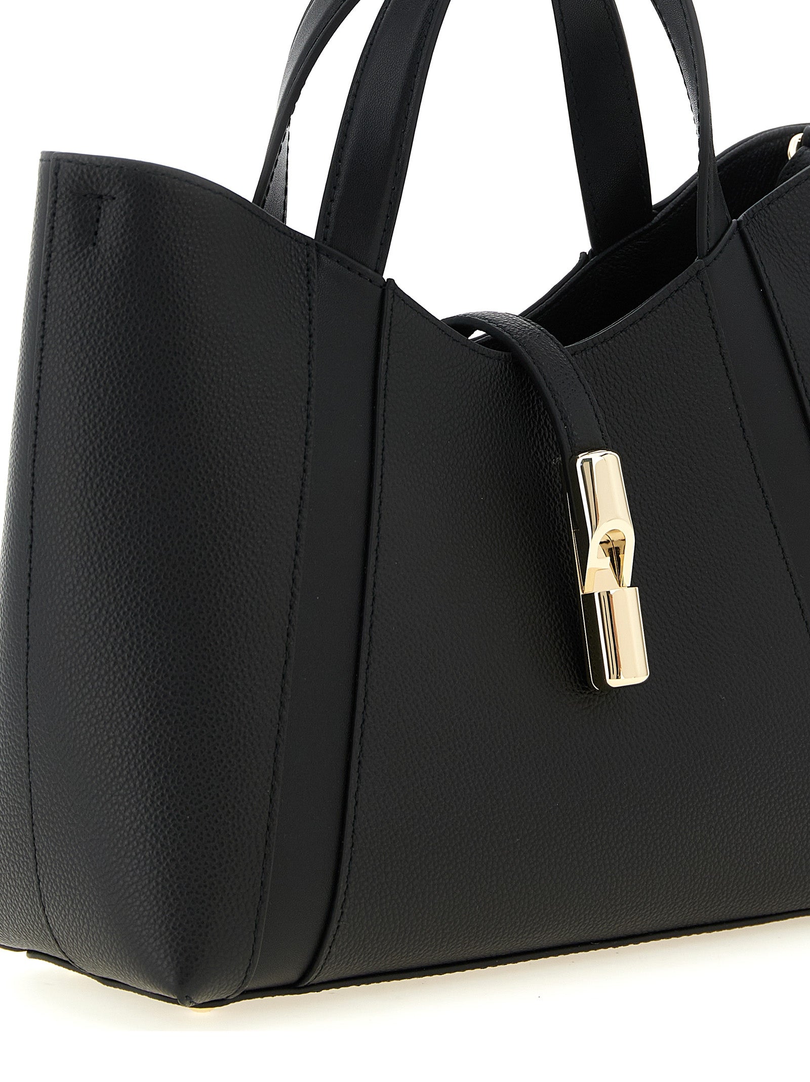 Furla Black Calfskin Tote Bag