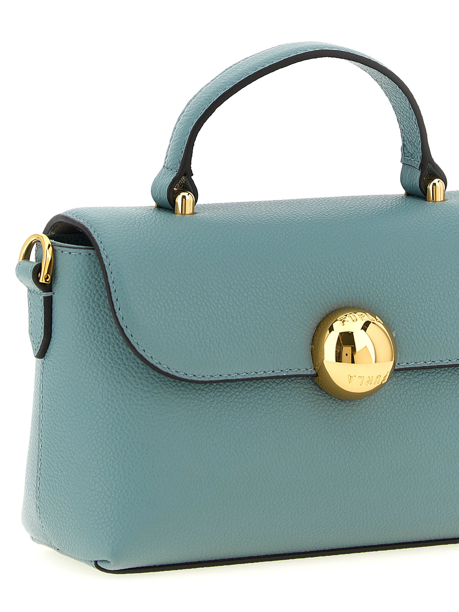 Furla Blue Calfskin Handbag