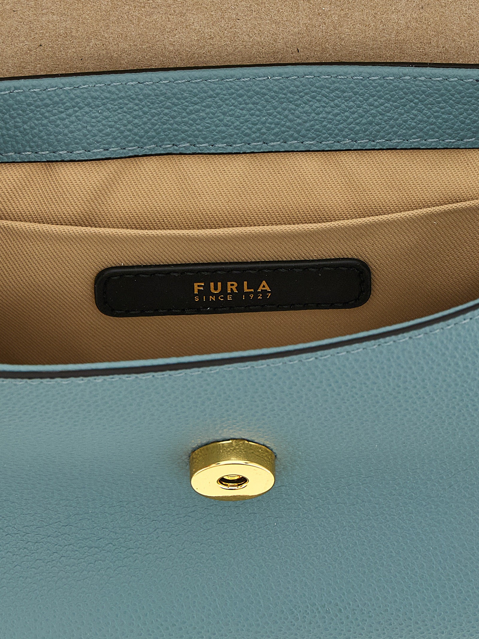 Furla Blue Calfskin Handbag