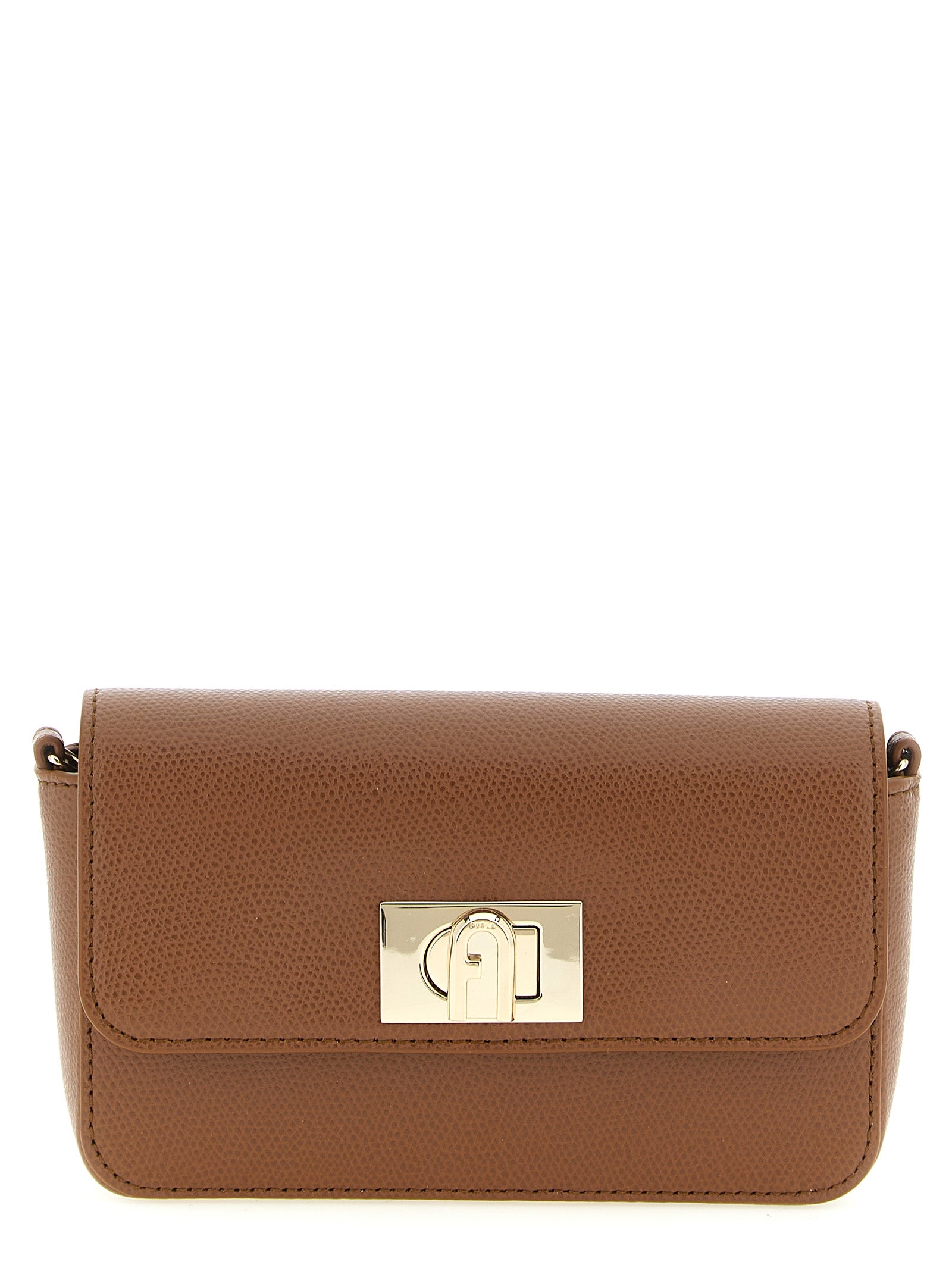 Furla Brown Calfskin Crossbody Bag