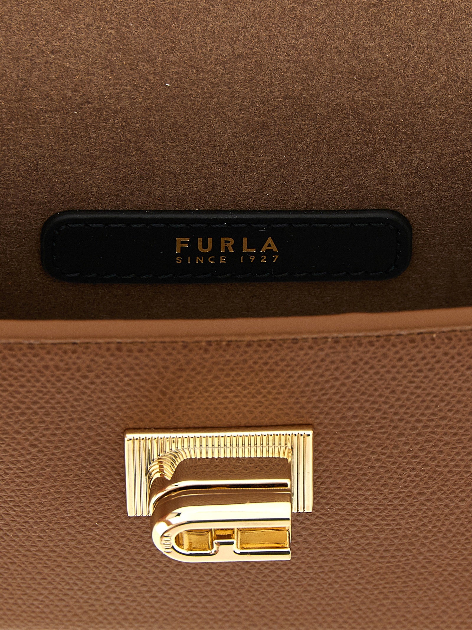 Furla Brown Calfskin Crossbody Bag