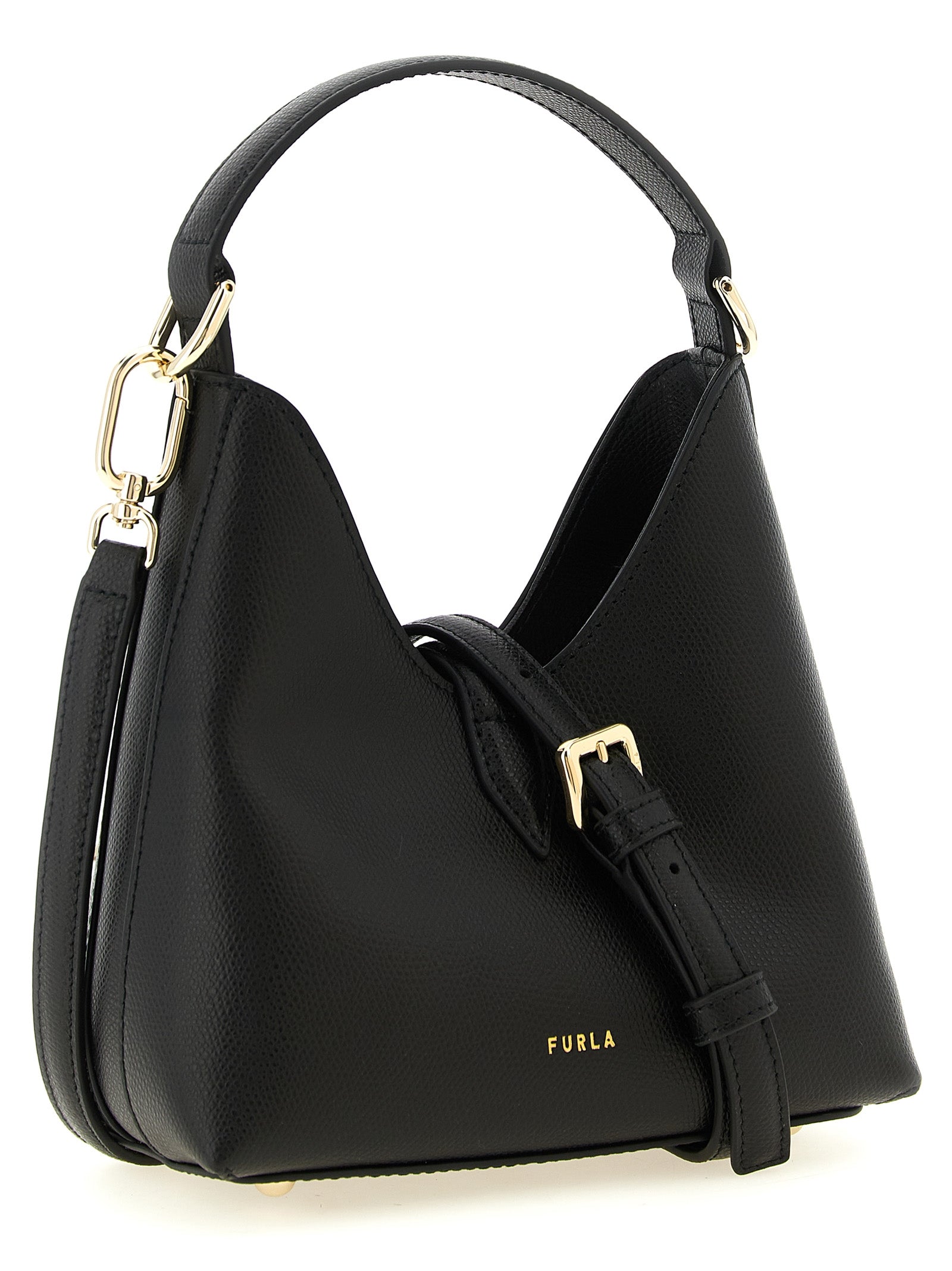 Furla Black Calfskin Handbag