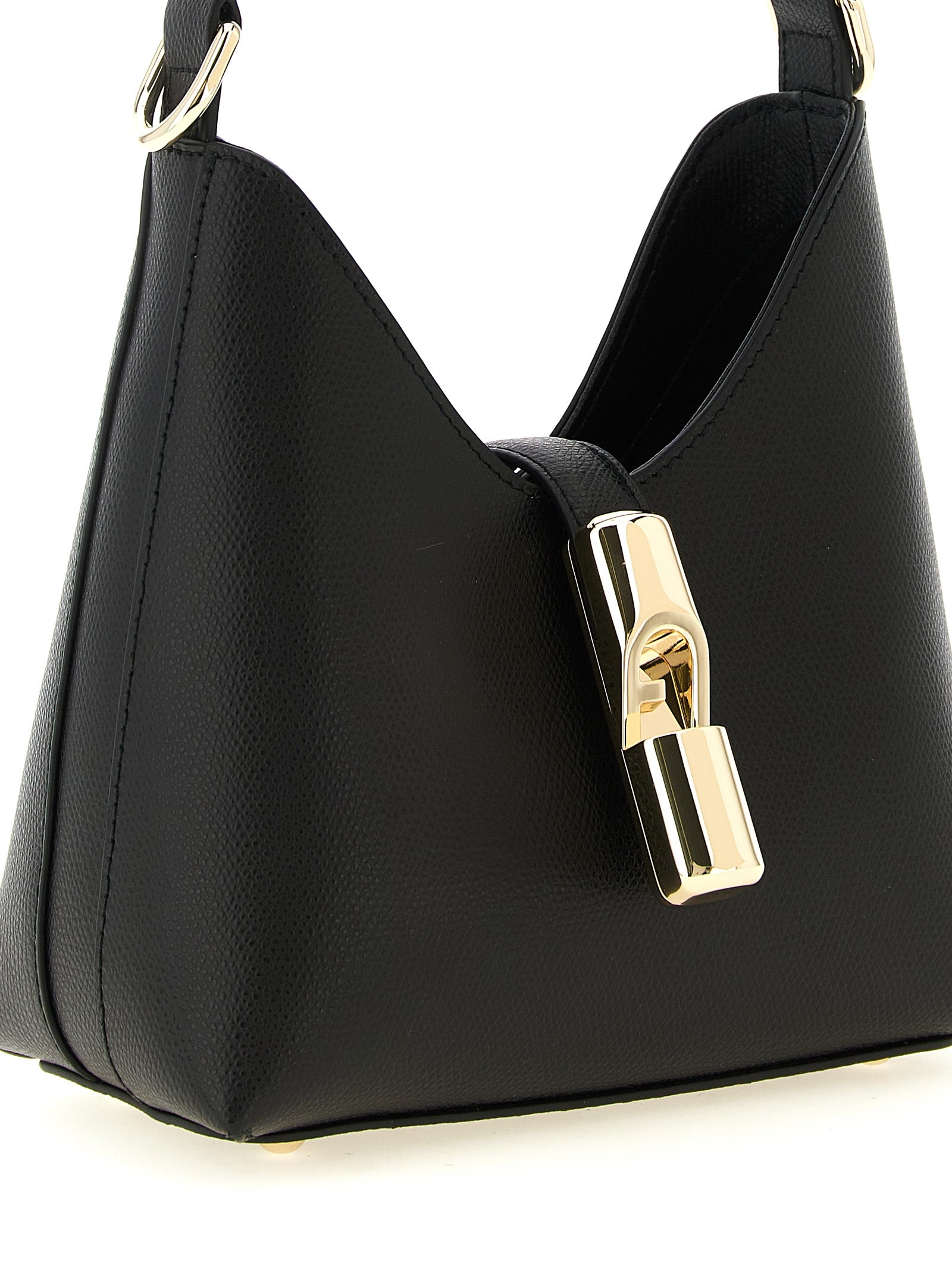 Furla Black Calfskin Handbag