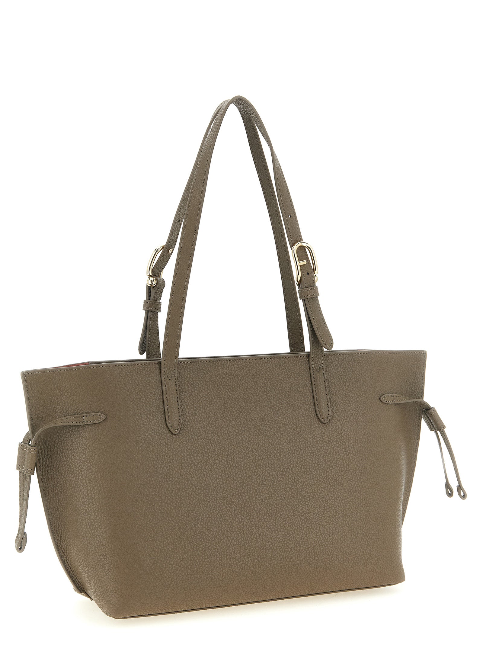 Furla Gray Calfskin Tote Bag