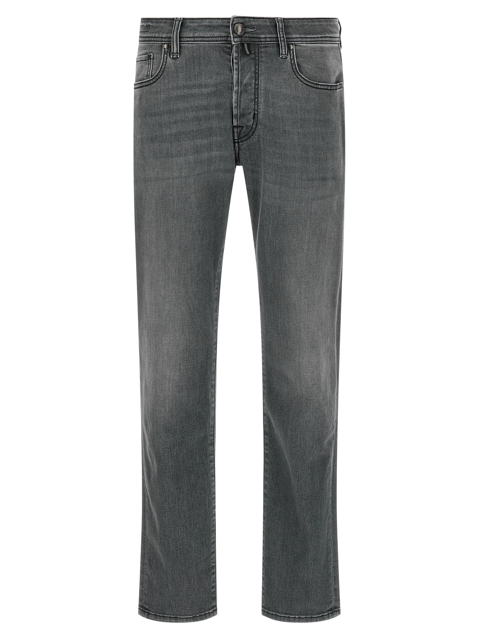 Jacob Cohen Gray Cotton Slim Fit Jeans