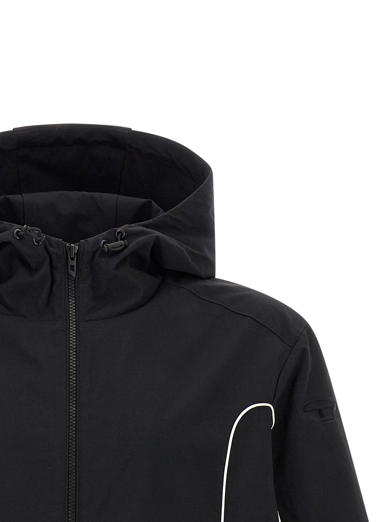 Diesel Black Polyamide Shell Jacket
