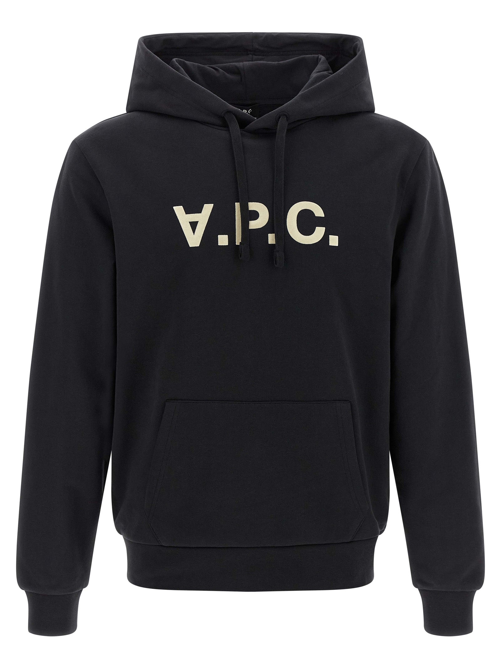 A.P.C. Black Cotton Hoodie