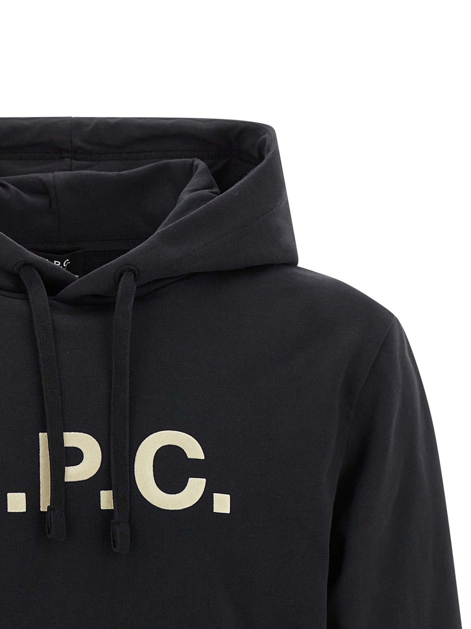 A.P.C. Black Cotton Hoodie