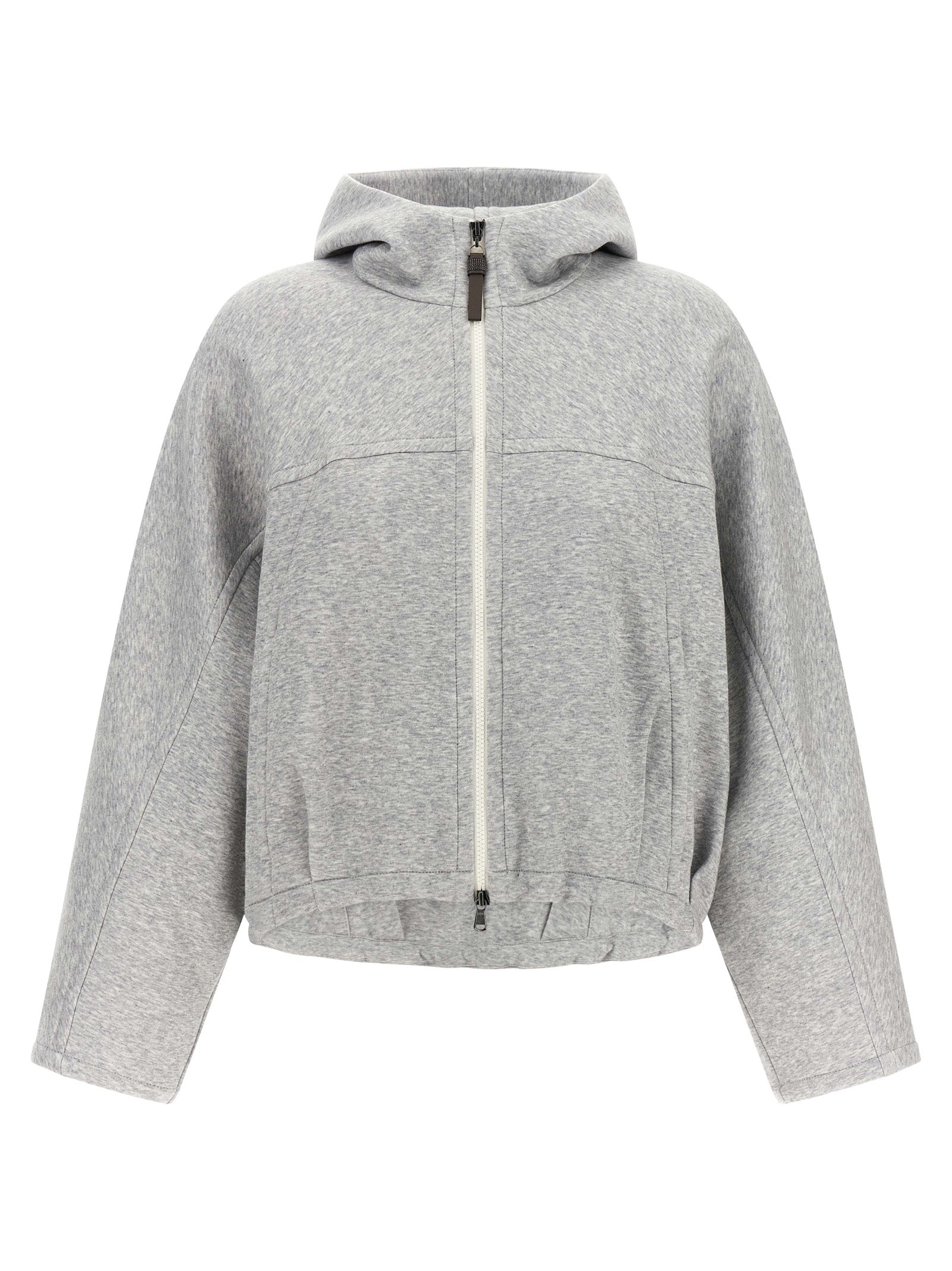 Brunello Cucinelli Gray Cotton Hoodie