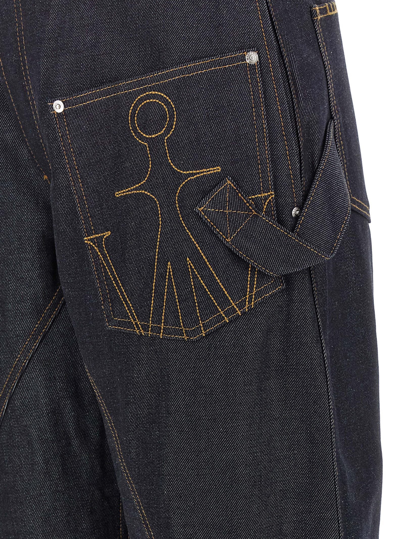J.W.Anderson Blue Cotton Straight-Leg Jeans