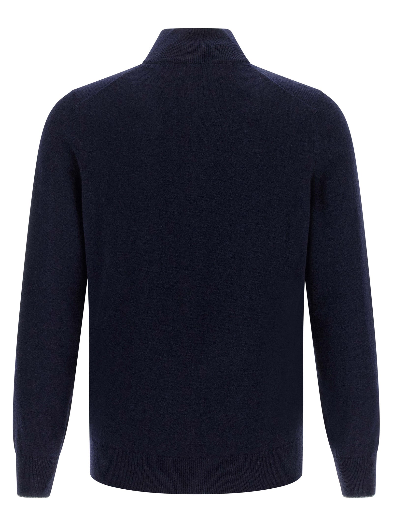 Brunello Cucinelli Blue Cashmere Cardigan
