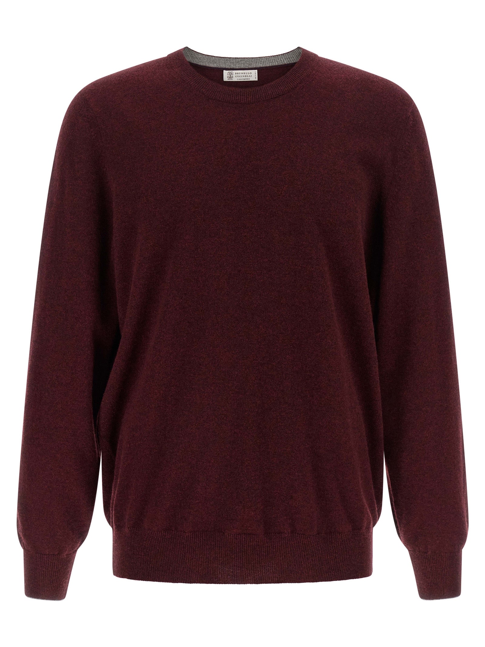 Brunello Cucinelli Bordeaux Cashmere Cardigan