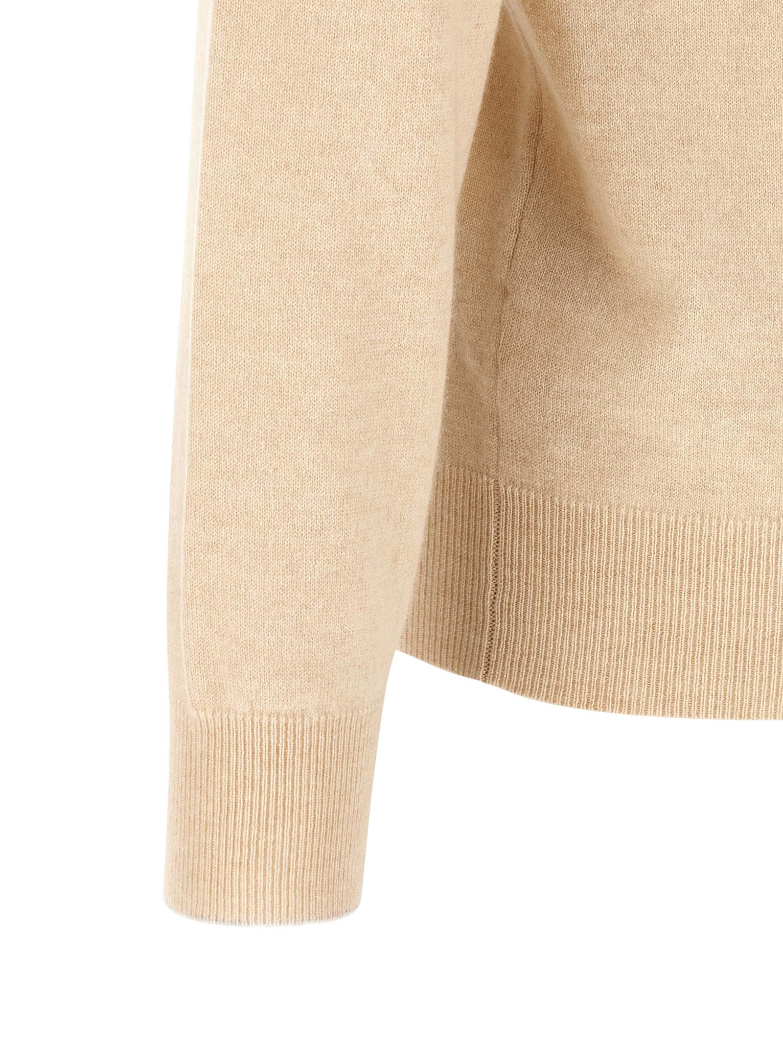 Brunello Cucinelli Beige Cashmere Polo Shirt
