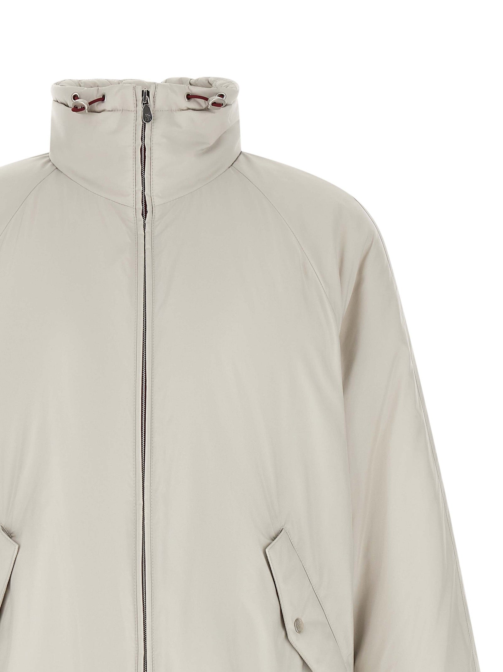 Brunello Cucinelli White Polyester Shell Jacket