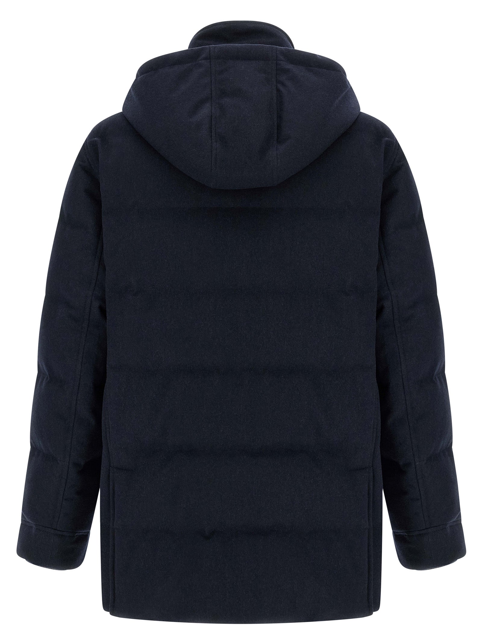 Brunello Cucinelli Blue Wool Parka